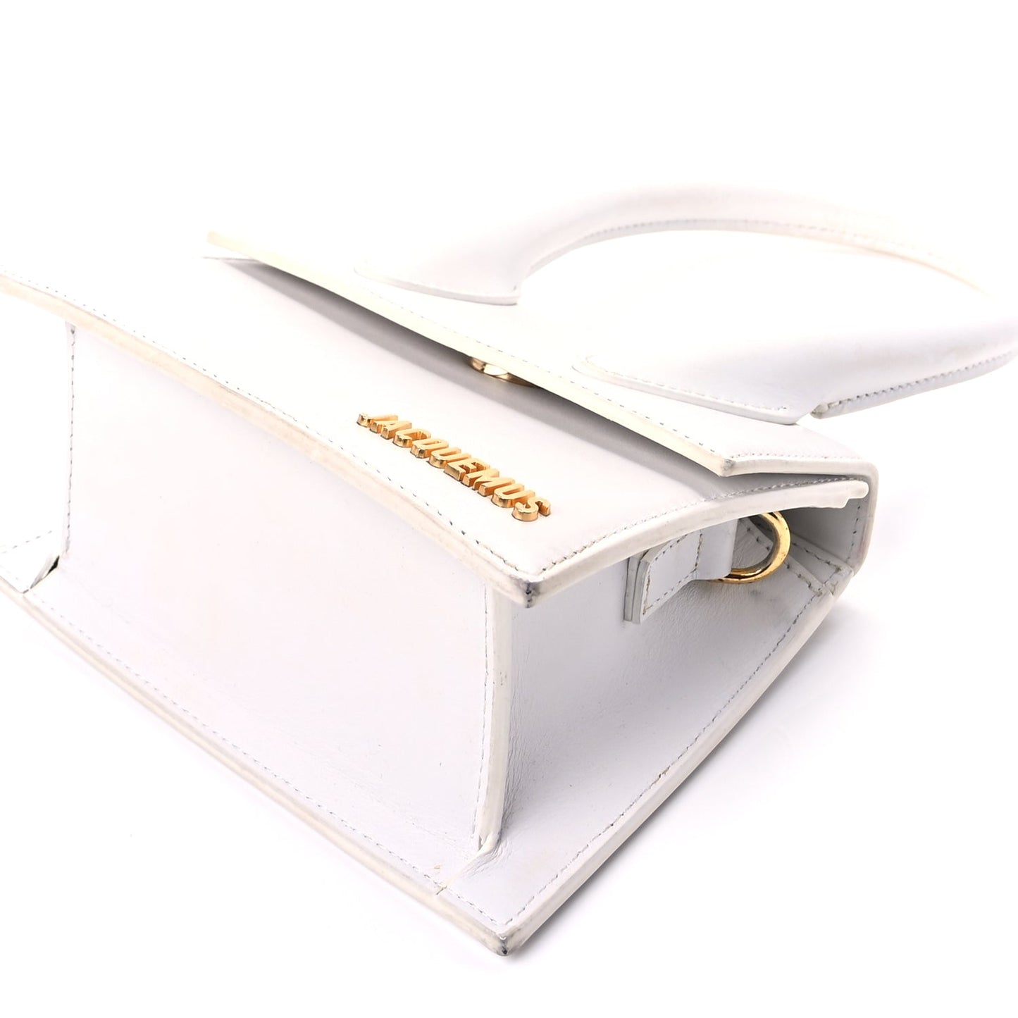 Jacquemus Smooth Calfskin Le Chiquito Moyen  White