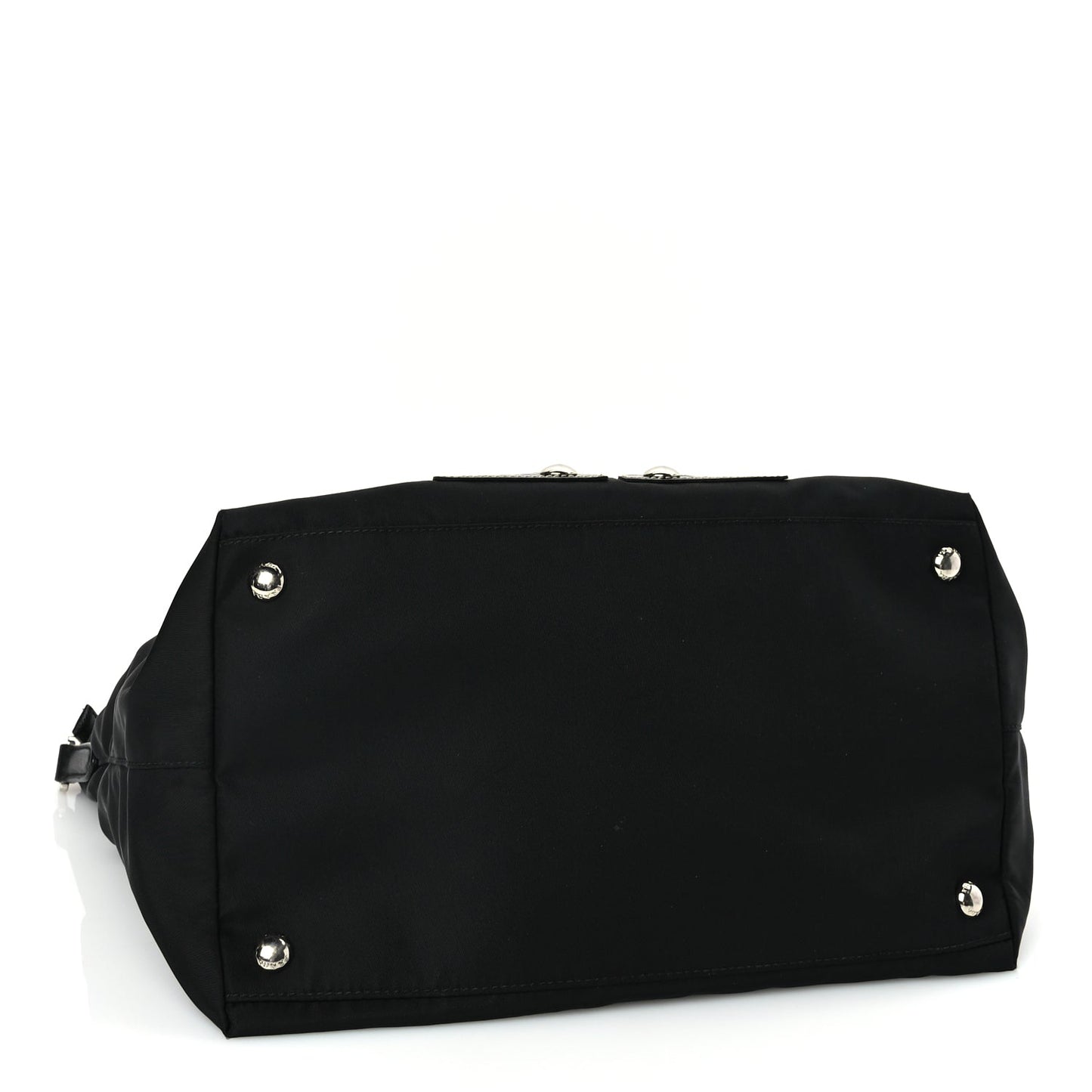 Prada Tessuto Nylon Saffiano Vela Robot Tote Black