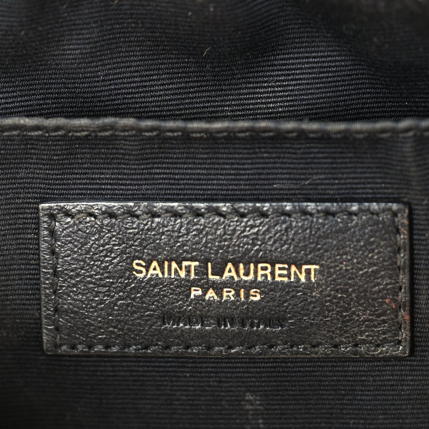 Saint Laurent Calfskin Matelasse Monogram Lou Camera Bag Dark Latte