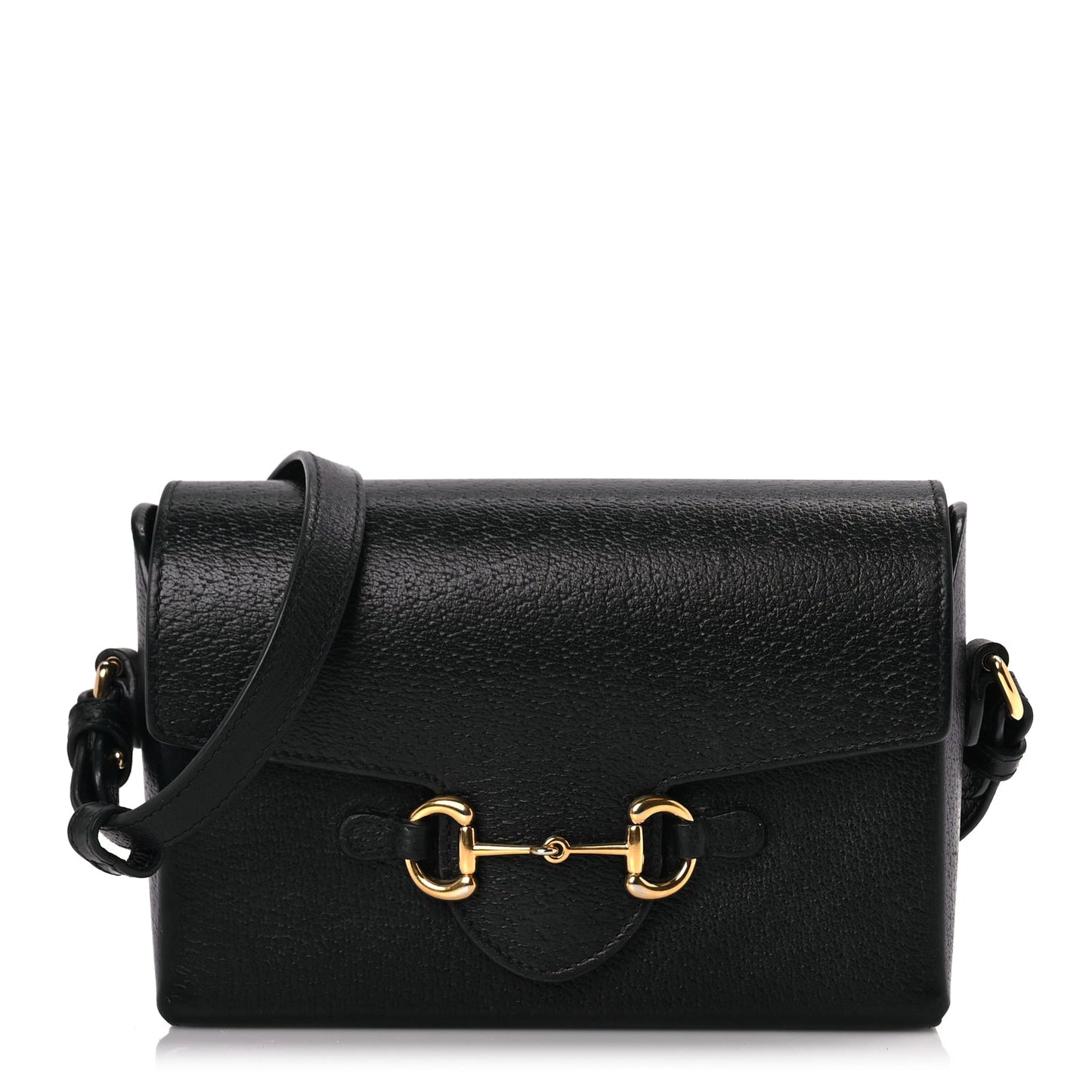 Gucci Calfskin Horsebit 1955 Shoulder Bag Black