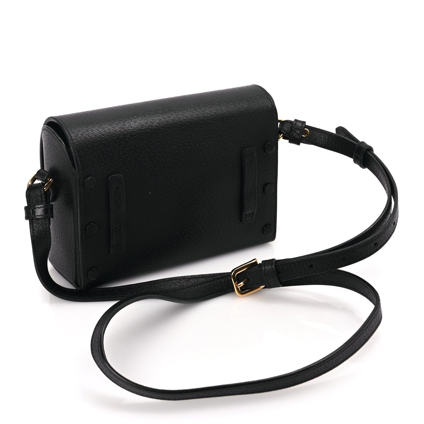 Gucci Calfskin Horsebit 1955 Shoulder Bag Black