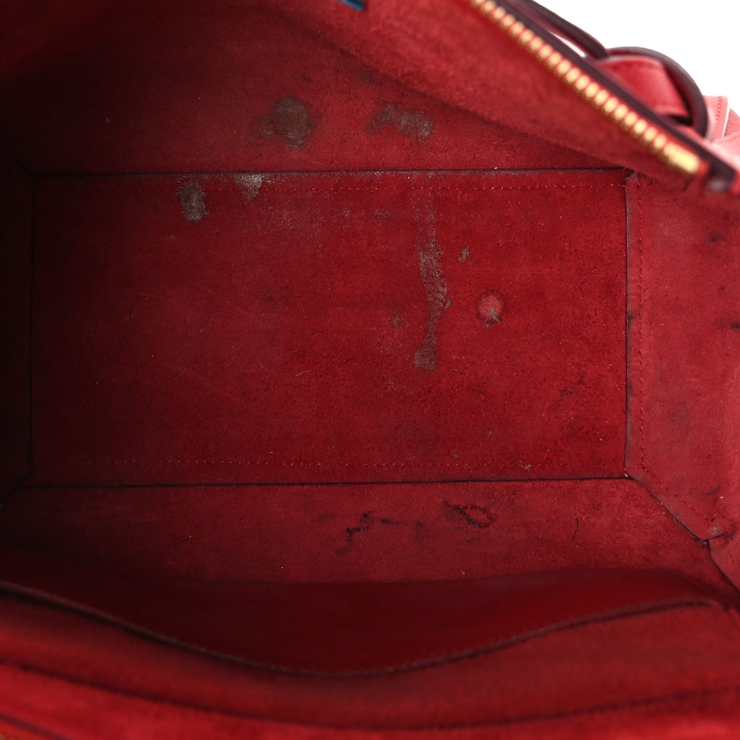 Celine Grained Calfskin Micro Belt Bag Coquelicot