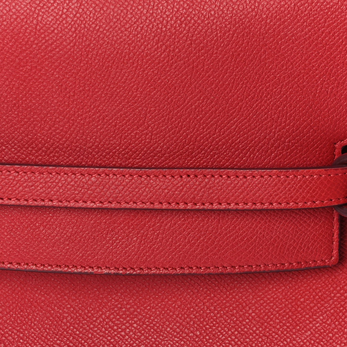Celine Grained Calfskin Micro Belt Bag Coquelicot