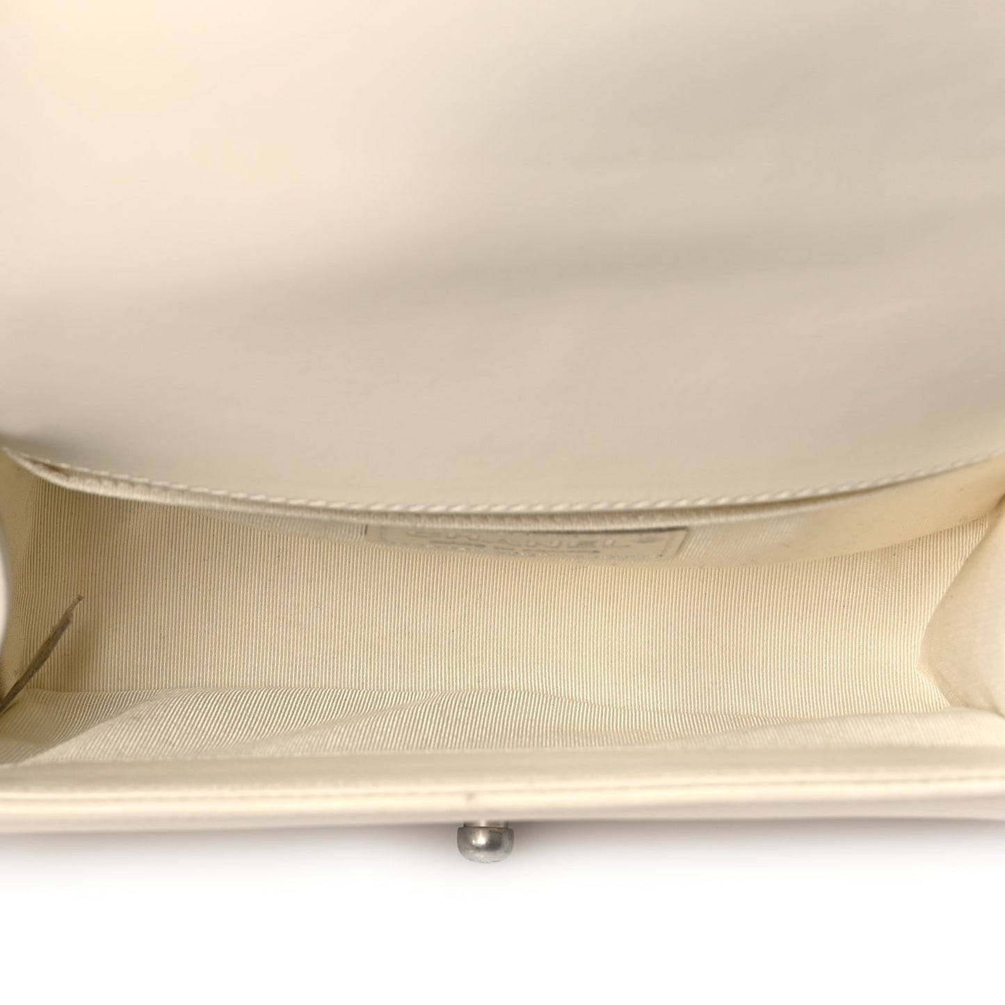 Chanel Calfskin Quilted Small Boy Flap White