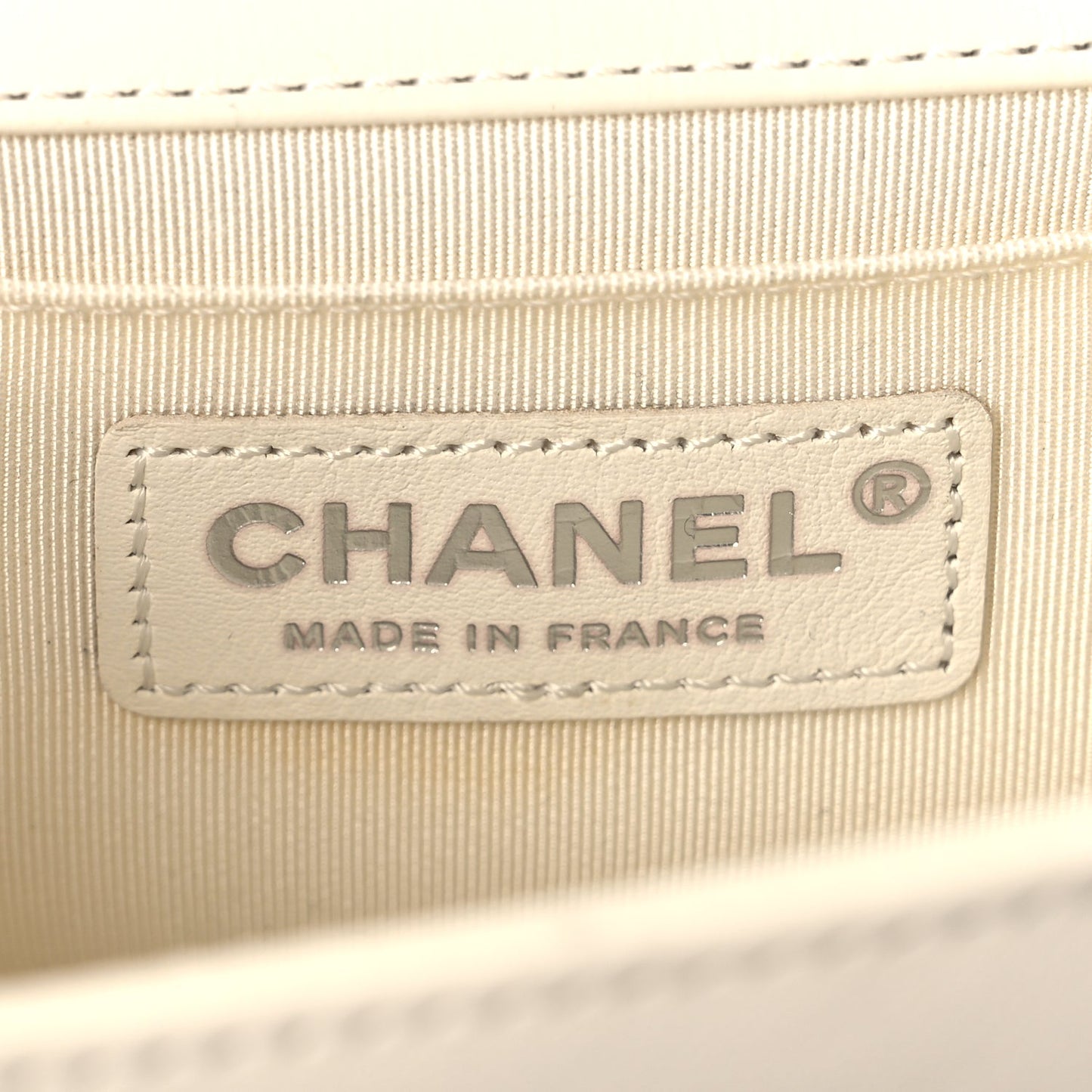 Chanel Calfskin Quilted Small Boy Flap White