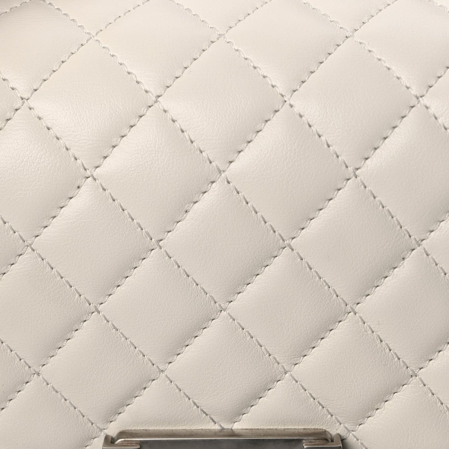 Chanel Calfskin Quilted Small Boy Flap White
