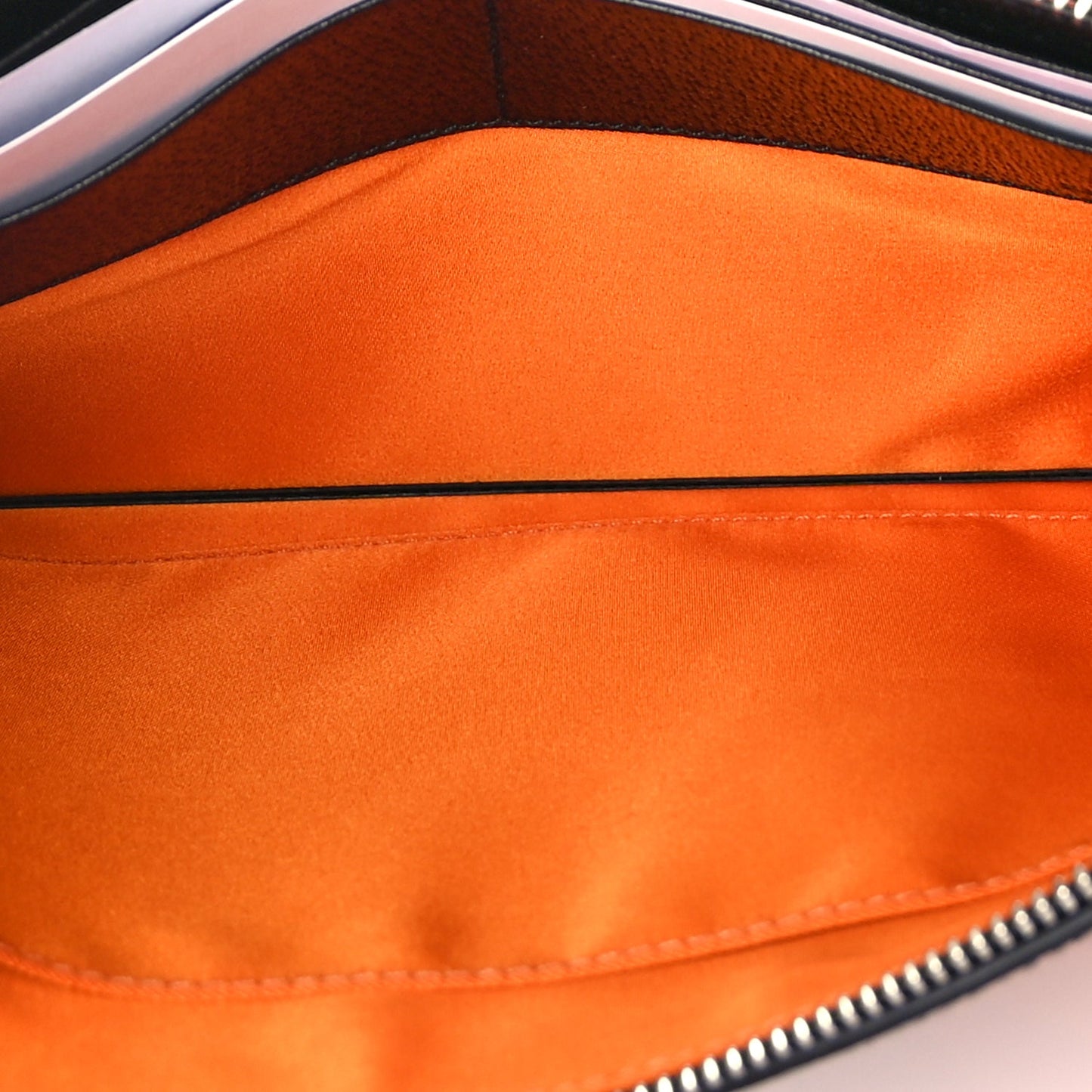 Gucci Econyl Nylon Monogram Off The Grid Zip Pouch Carrot Orange