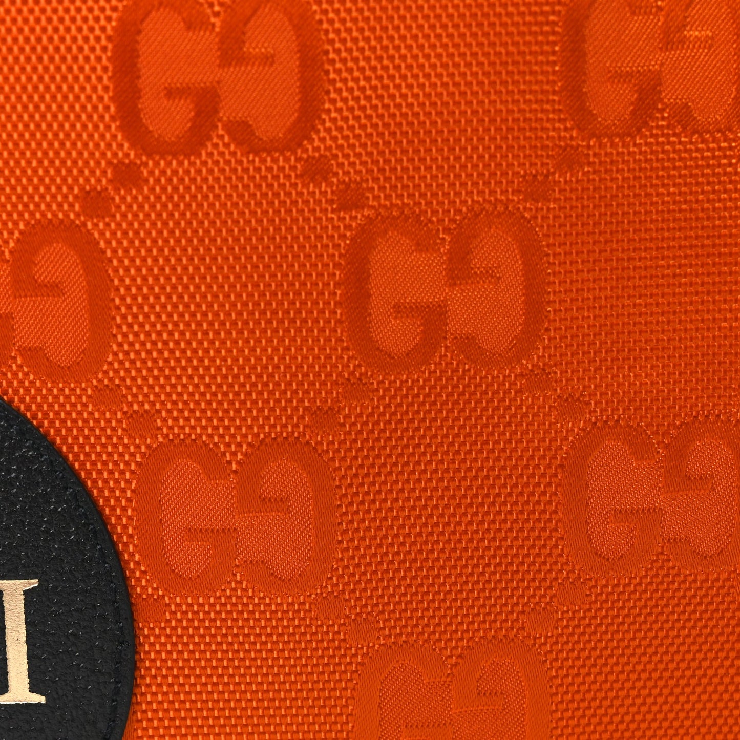 Gucci Econyl Nylon Monogram Off The Grid Zip Pouch Carrot Orange