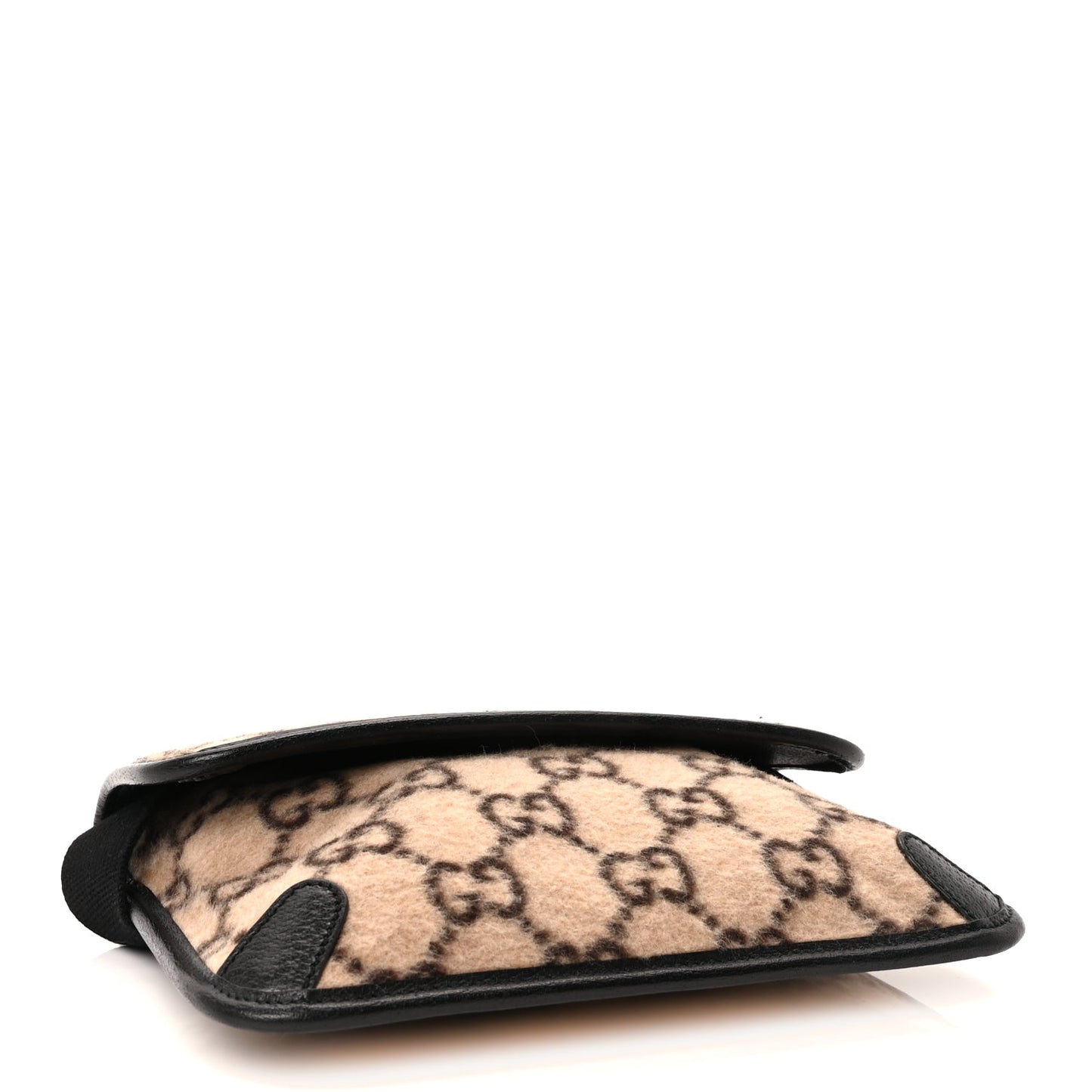 Gucci Covered Wool GG Monogram Slim Belt Bag  Beige