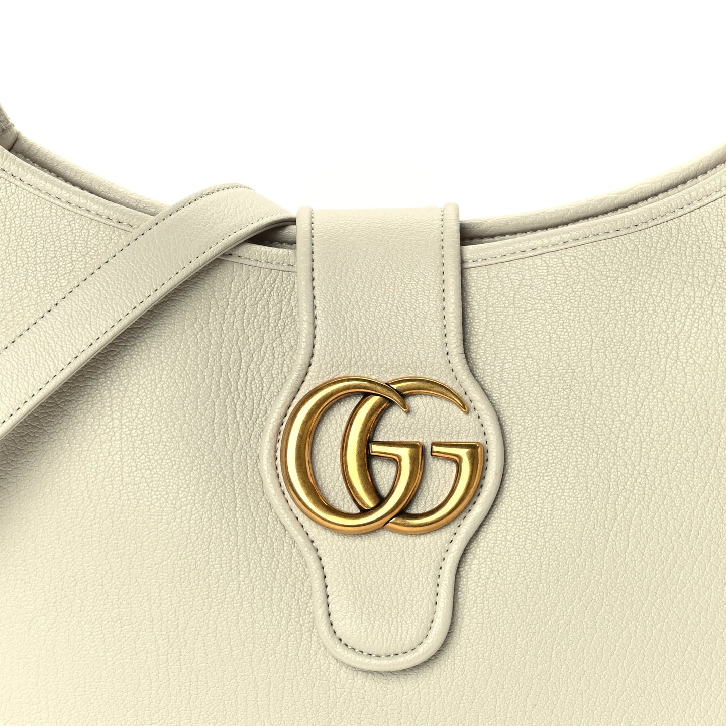 Gucci Goatskin Medium Aphrodite Shoulder Bag Mystic White
