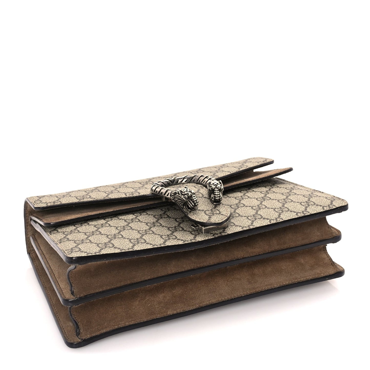Gucci GG Supreme Monogram Medium Dionysus Shoulder Bag  Taupe