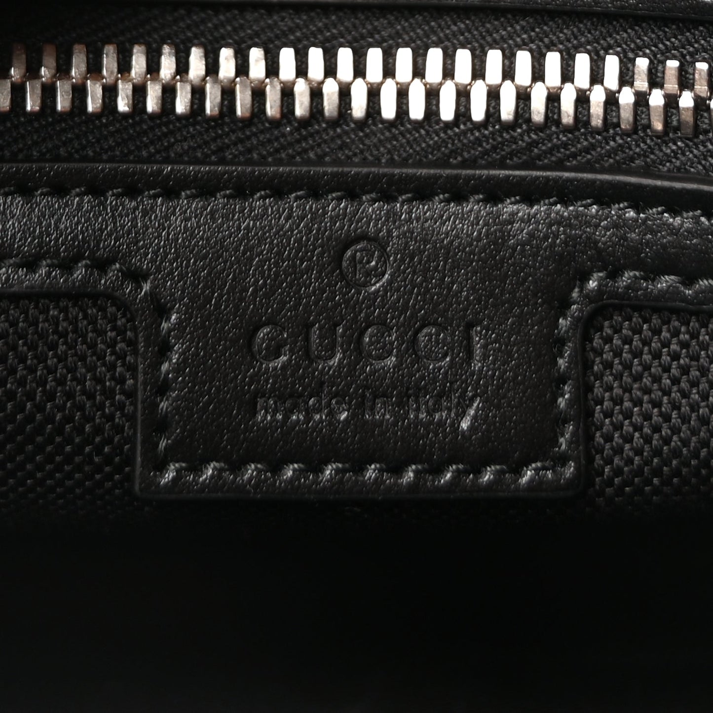 Gucci Soft GG Supreme Monogram Web Belt Bag Black Grey