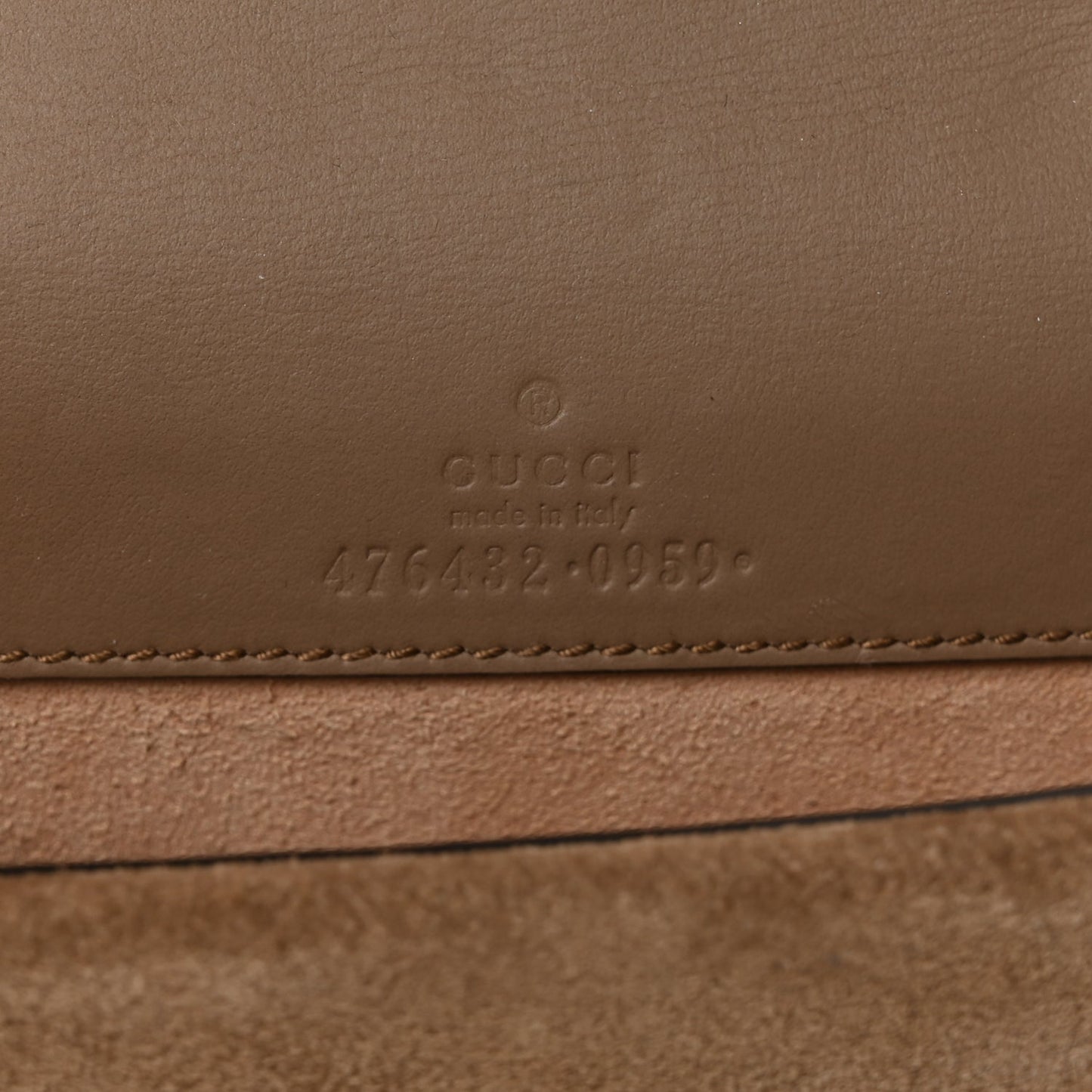 Gucci GG Supreme Monogram Super Mini Dionysus Shoulder Bag Taupe