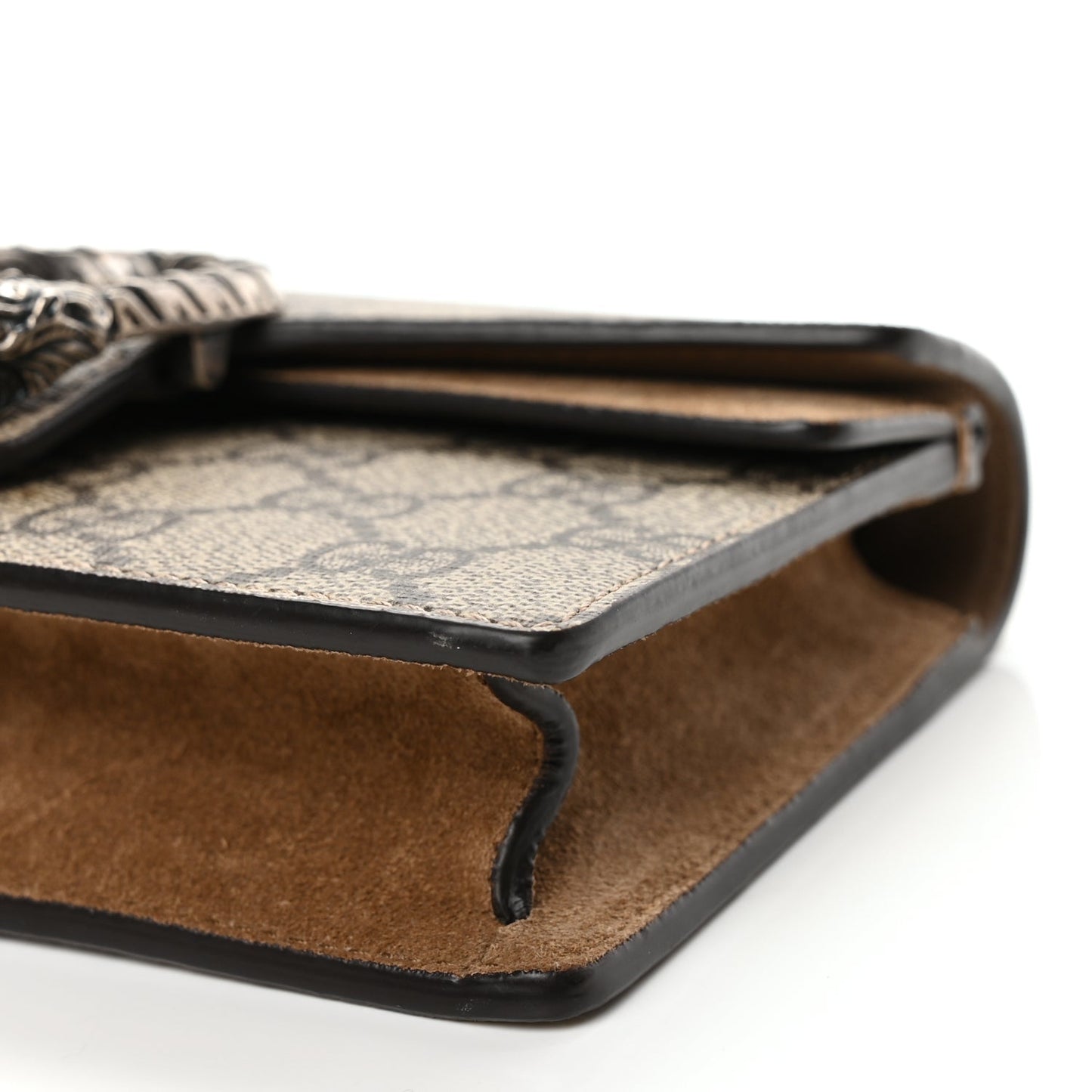 Gucci GG Supreme Monogram Super Mini Dionysus Shoulder Bag Taupe