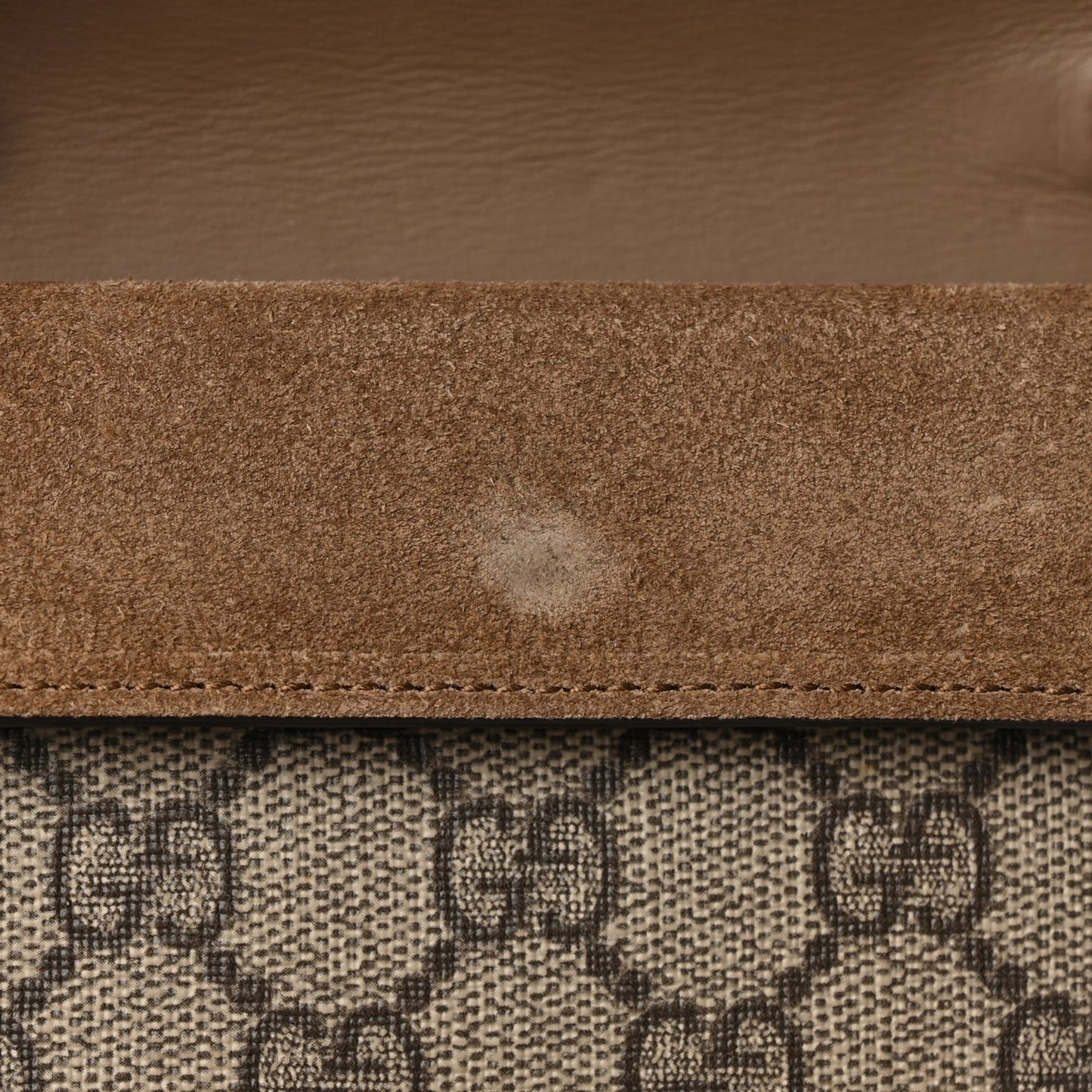Gucci GG Supreme Monogram Super Mini Dionysus Shoulder Bag Taupe