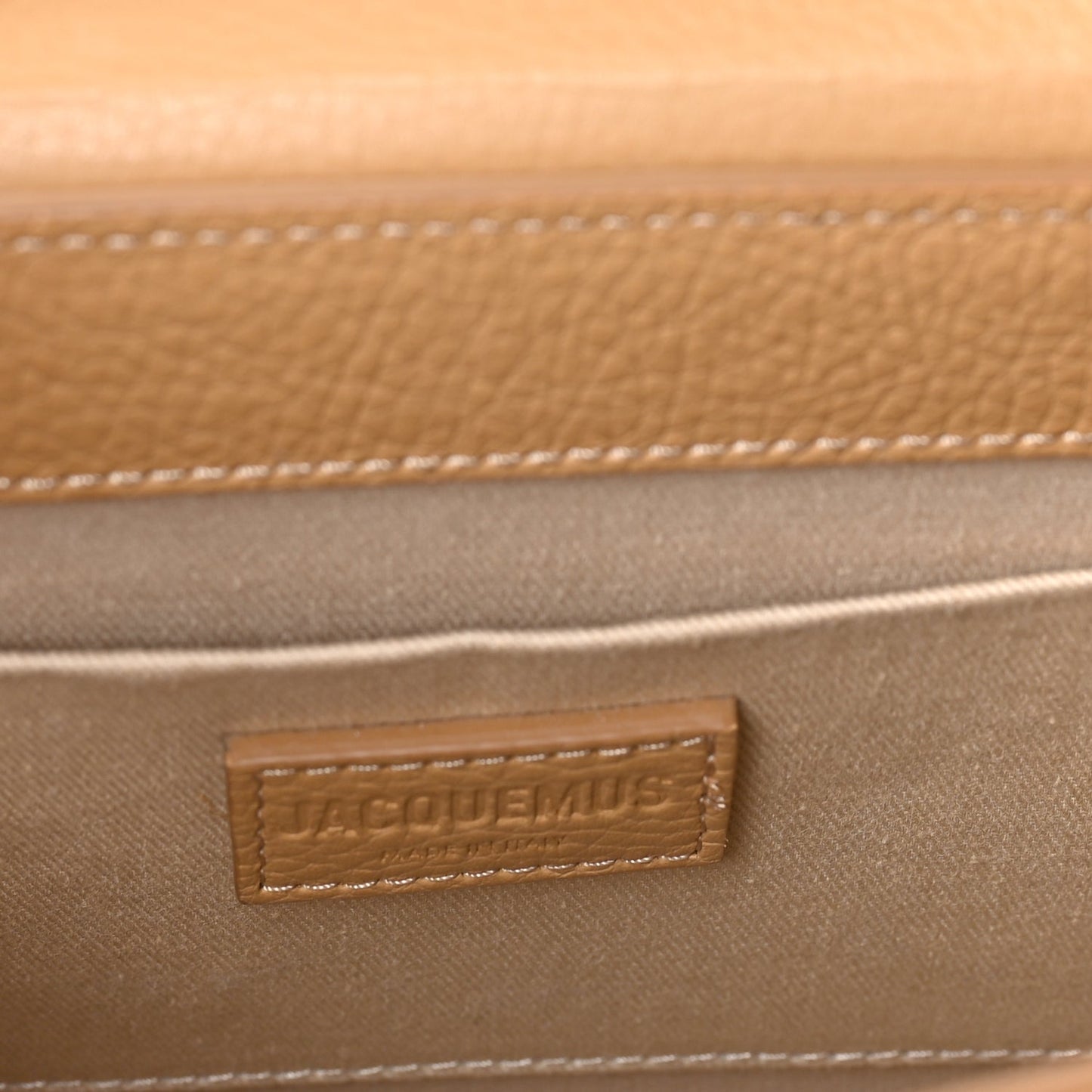 Jacquemus Grained Calfskin Le Grand Chiquito  Camel