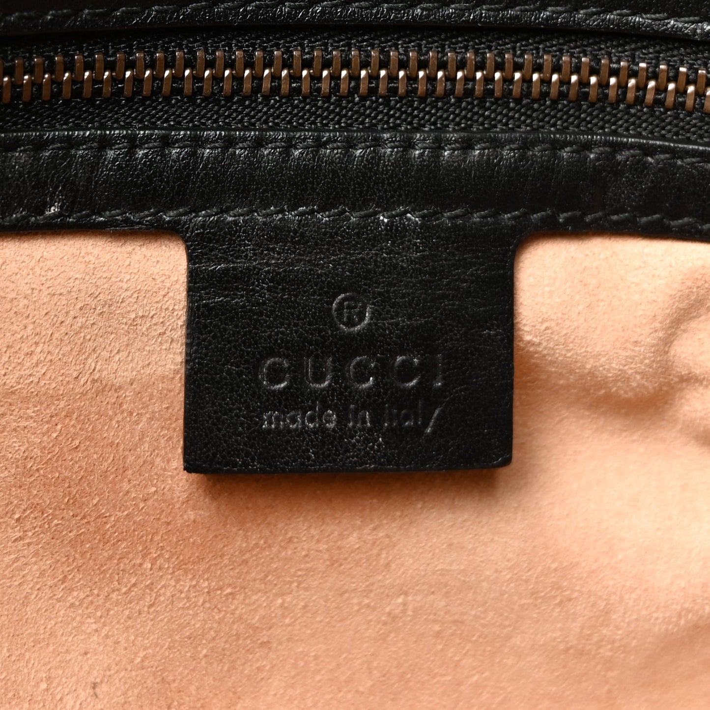 Gucci Calfskin Matelasse Small GG Marmont Shoulder Bag Black