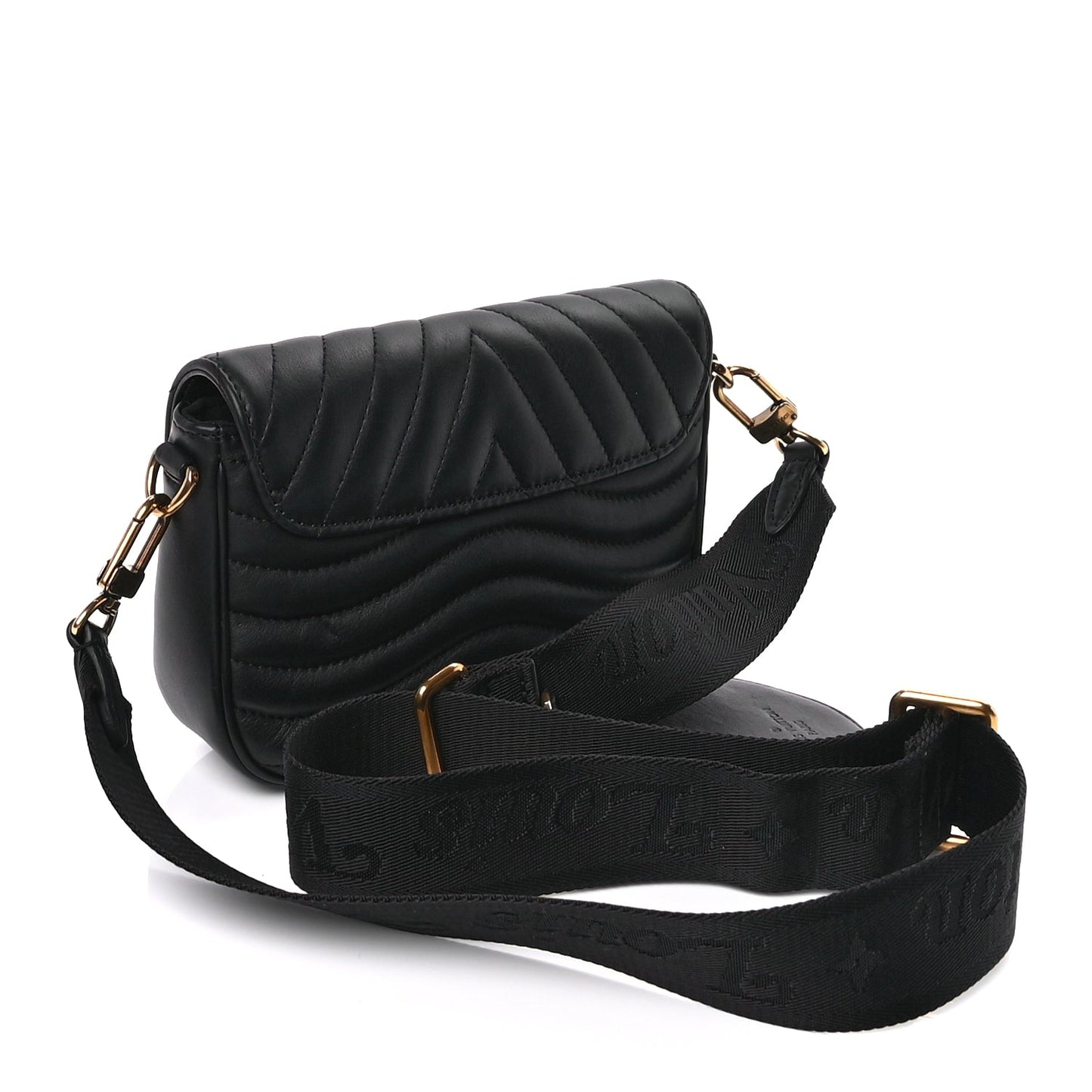 Louis Vuitton Calfskin New Wave Chain MM  Black