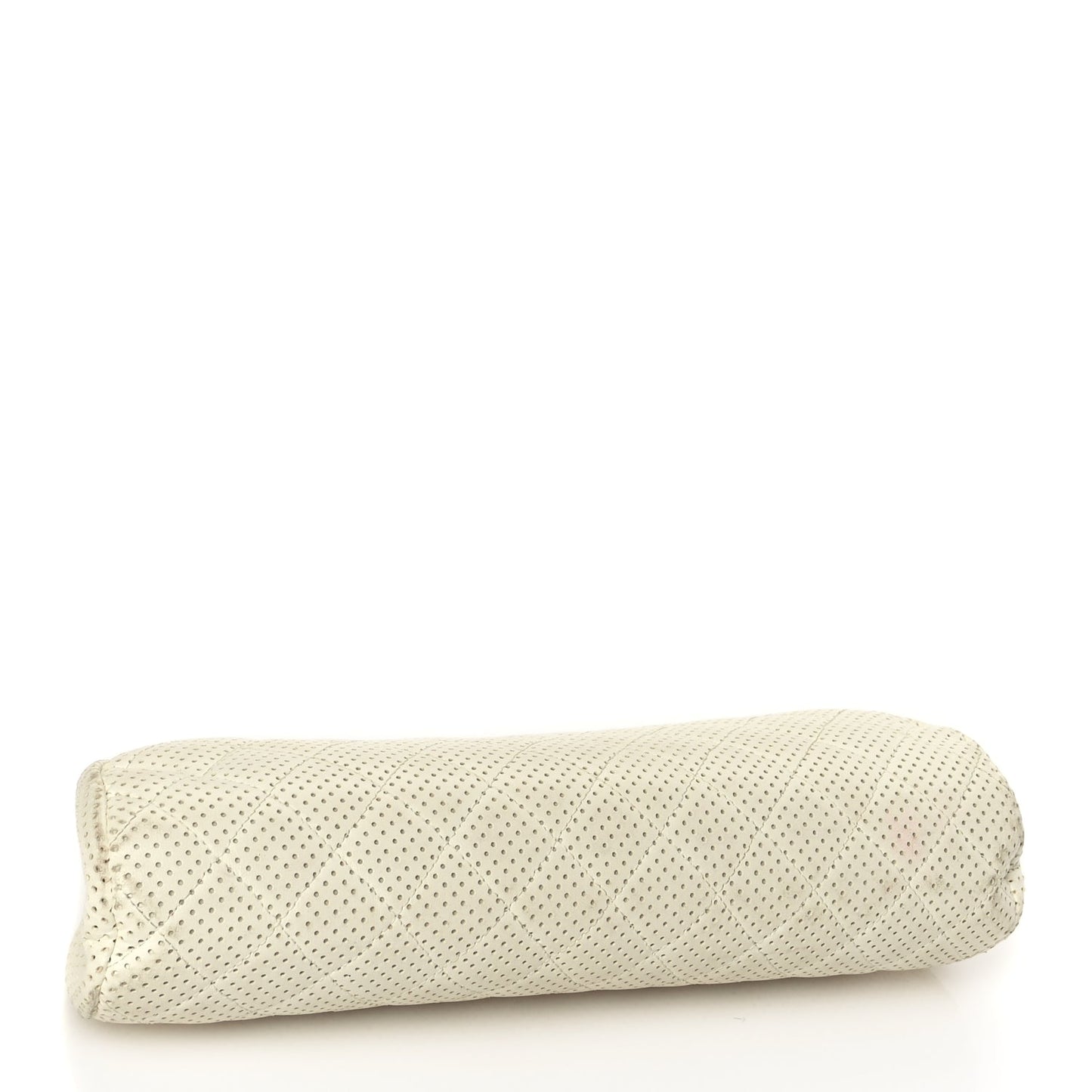 Chanel Lambskin Perforated Timeless Clutch White