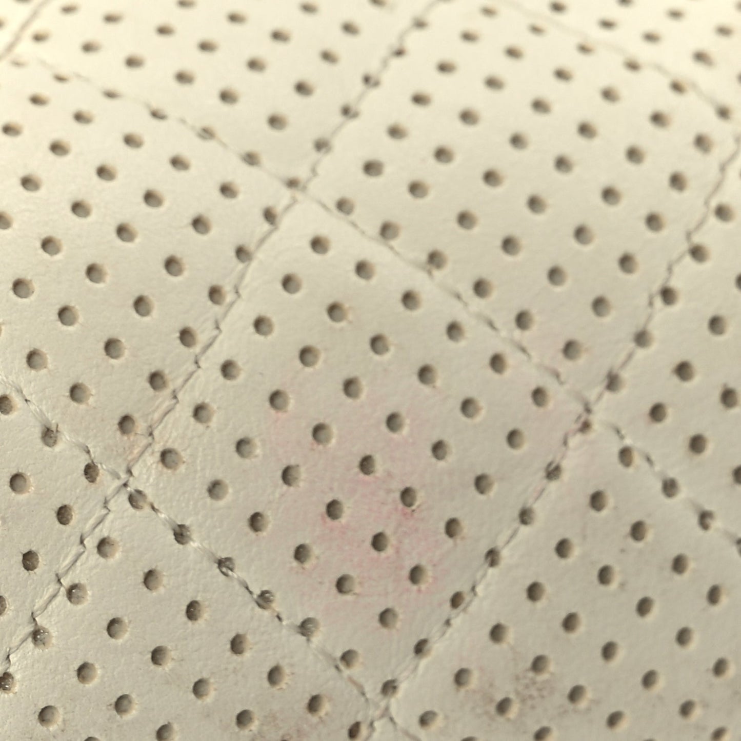 Chanel Lambskin Perforated Timeless Clutch White