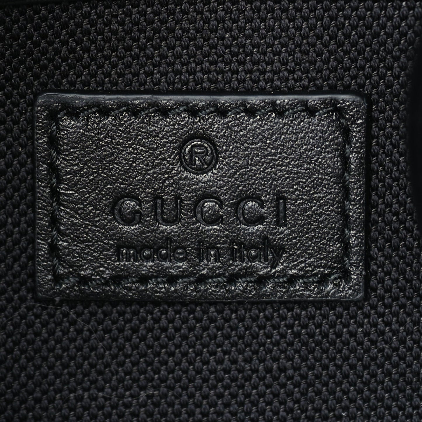 Gucci Calfskin GG Monogram Emblem Large Tote Bag  Black