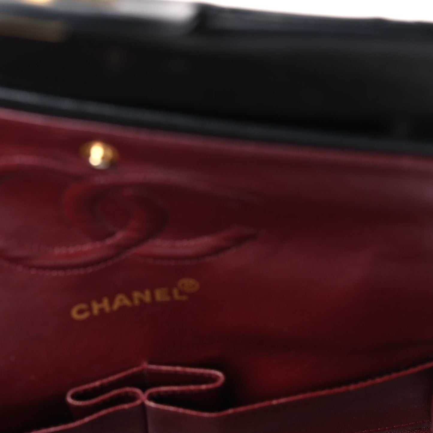 Chanel Lambskin Quilted Medium Double Flap Black