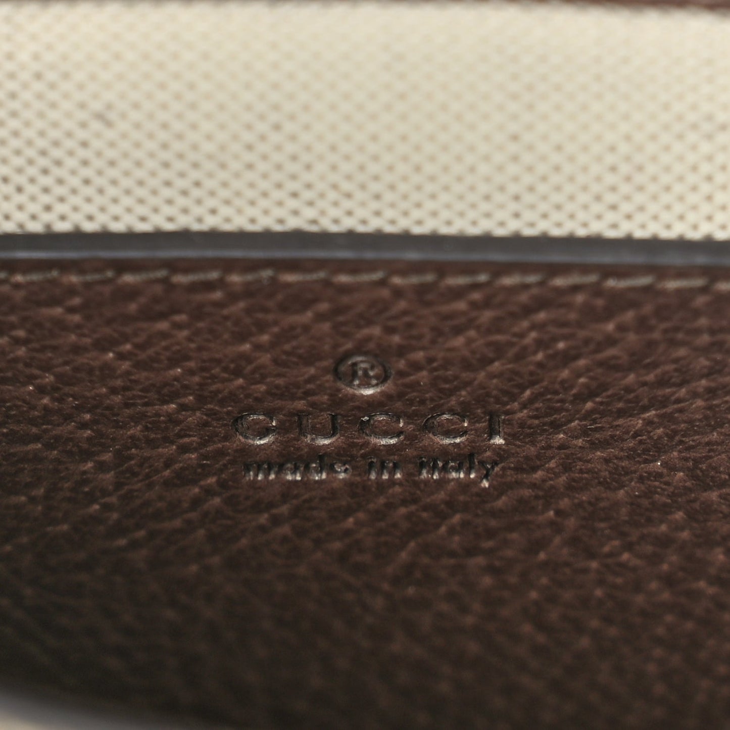 Gucci GUCCI Monogram Jumbo GG Textured Dollar Calfskin Web Mini Vertical Tote Camel Ebony New Acero