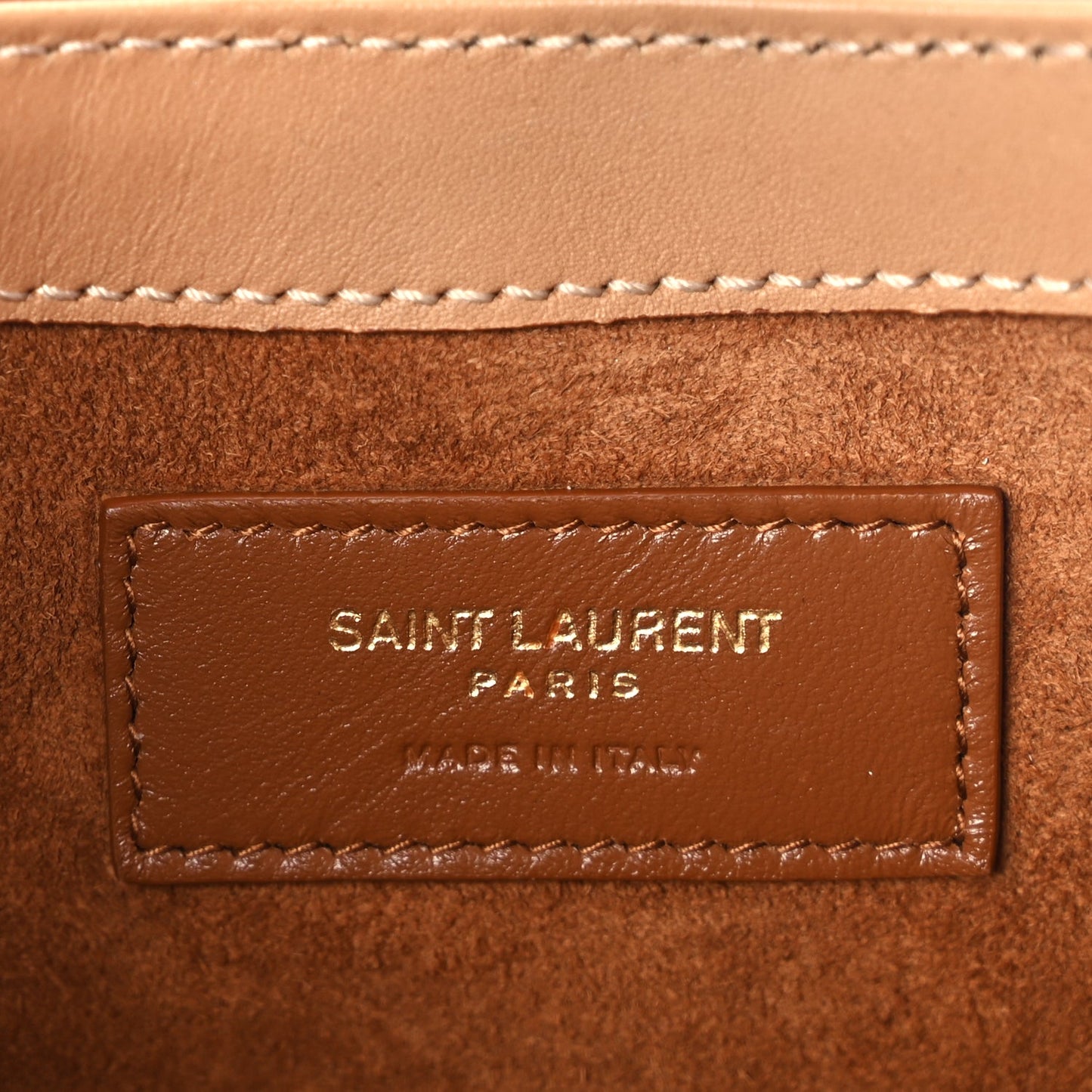 Saint Laurent Smooth Calfskin Mini Le 5 A 7 Hobo Vintage Brown
