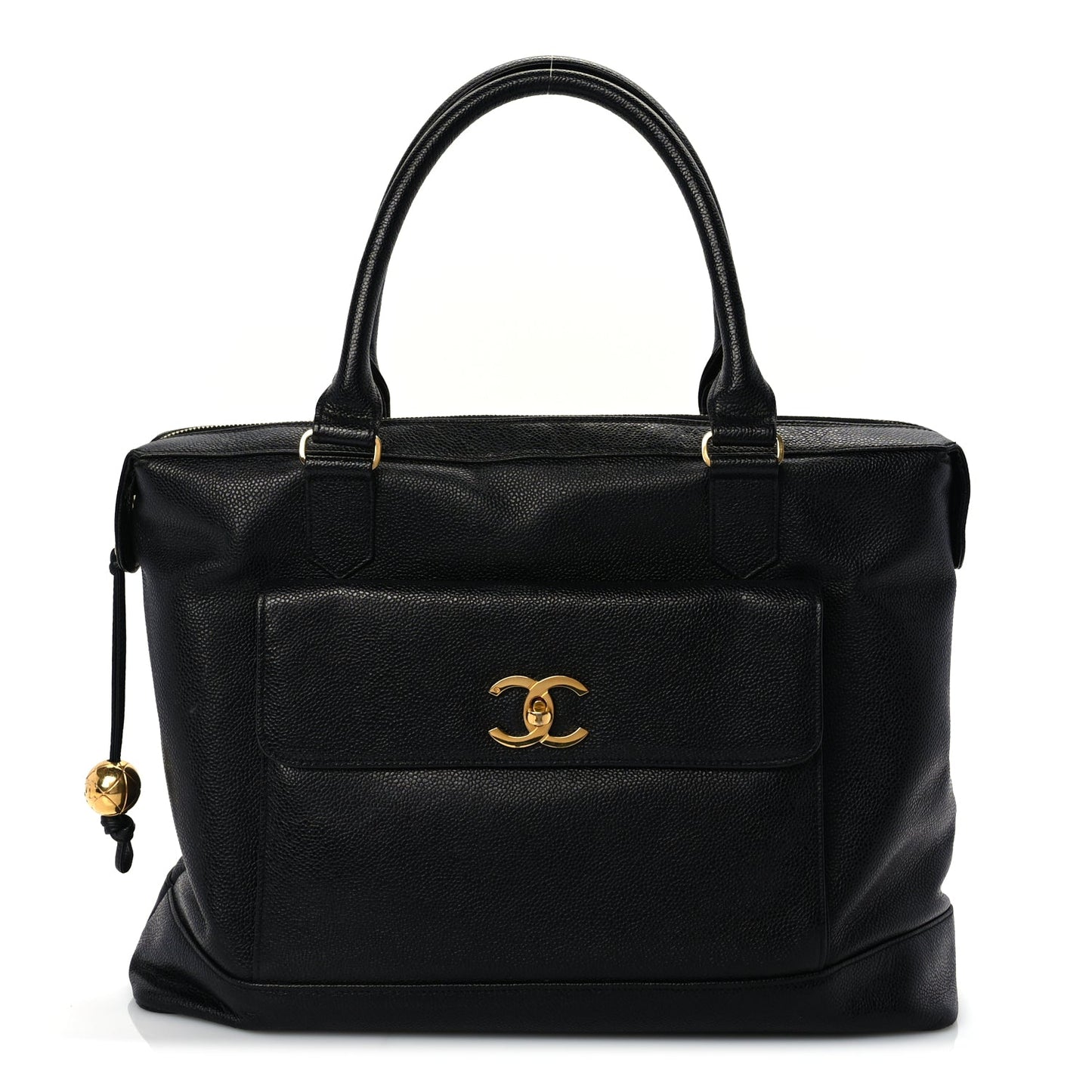 Chanel Caviar Shopper Tote  Black