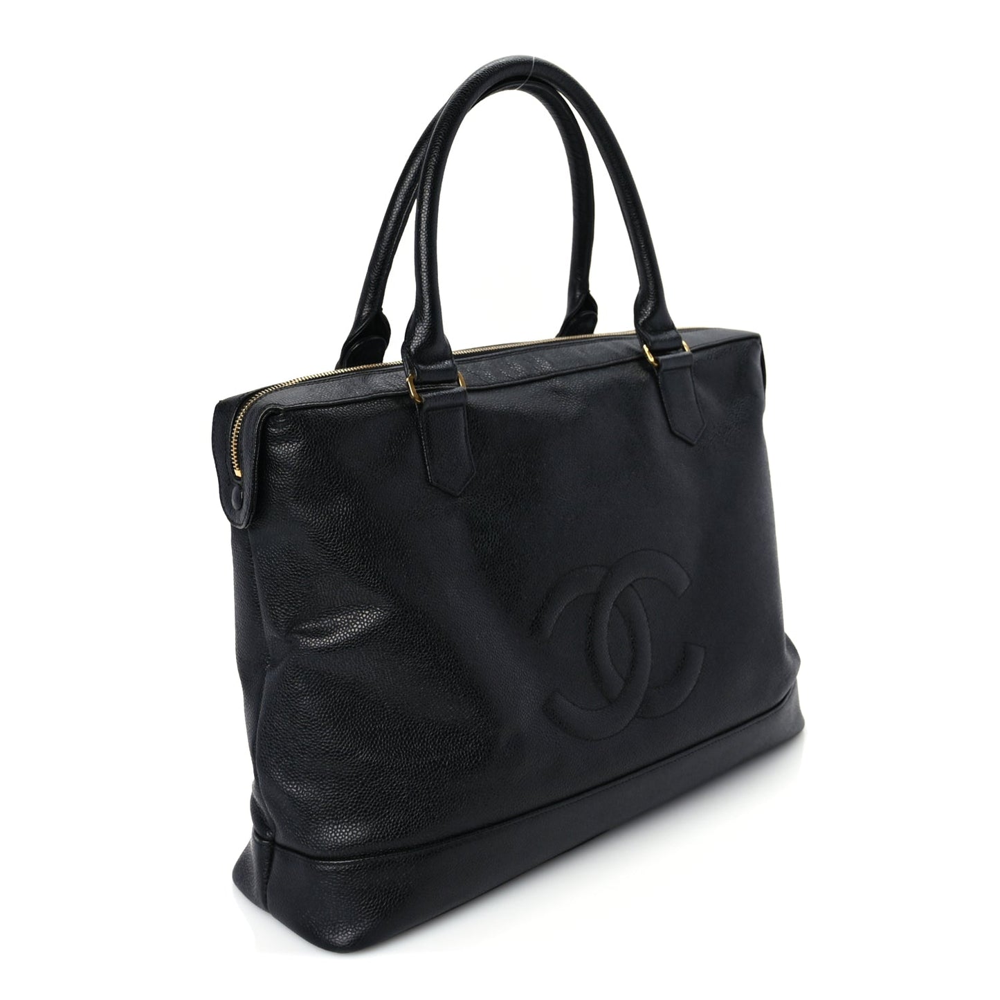 Chanel Caviar Shopper Tote  Black