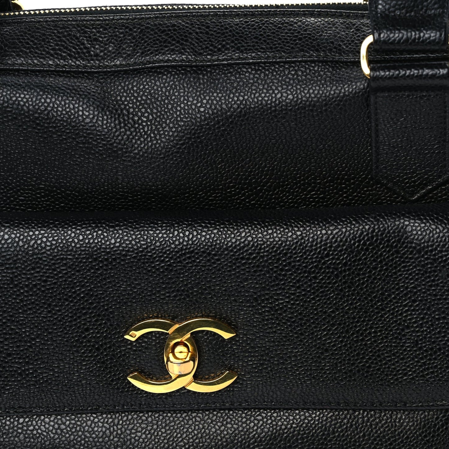 Chanel Caviar Shopper Tote  Black