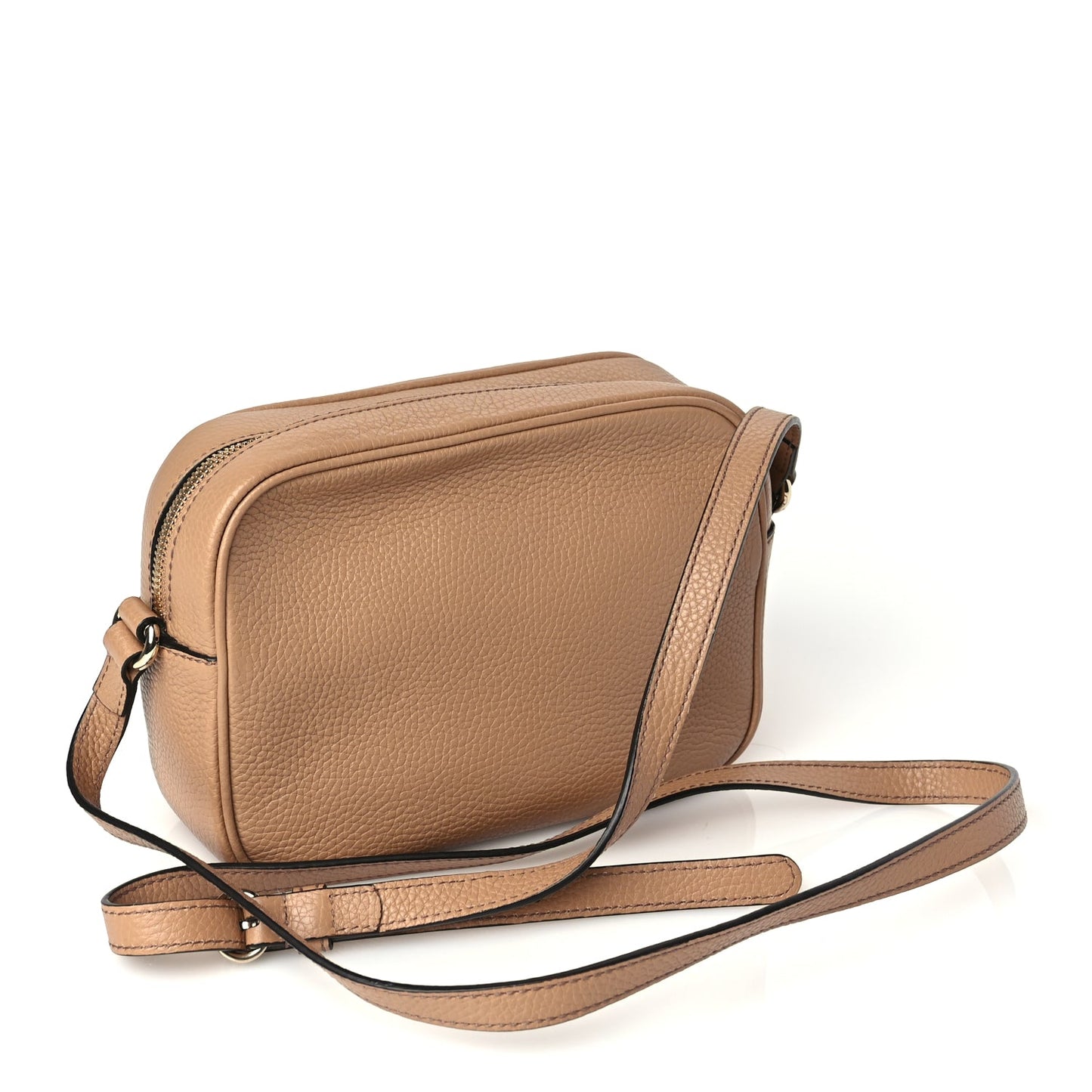 Gucci Pebbled Calfskin Small Soho Disco Bag Rose Beige