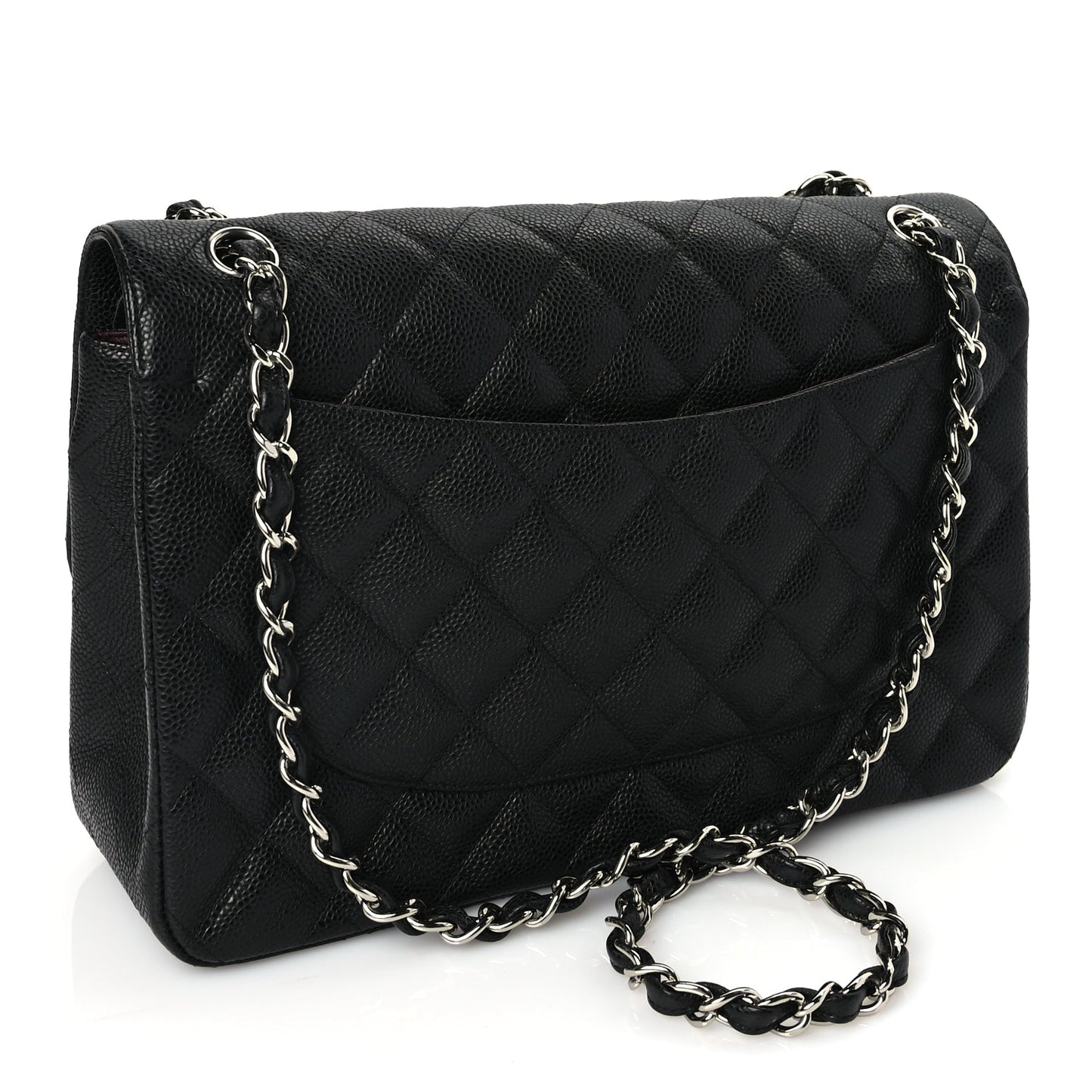Chanel Caviar Quilted Jumbo Double Flap Black
