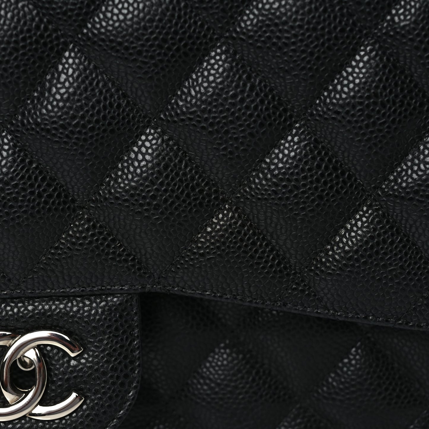 Chanel Caviar Quilted Jumbo Double Flap Black