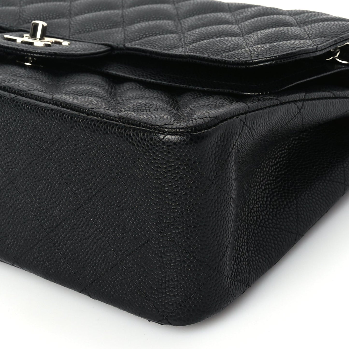 Chanel Caviar Quilted Jumbo Double Flap Black