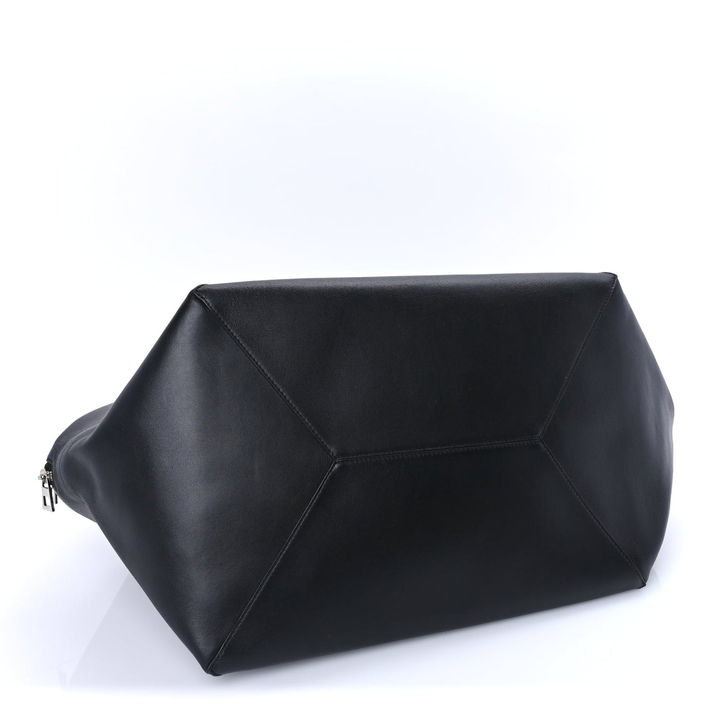 Loewe Shiny Calfskin Puzzle Fold Duffle Black Black