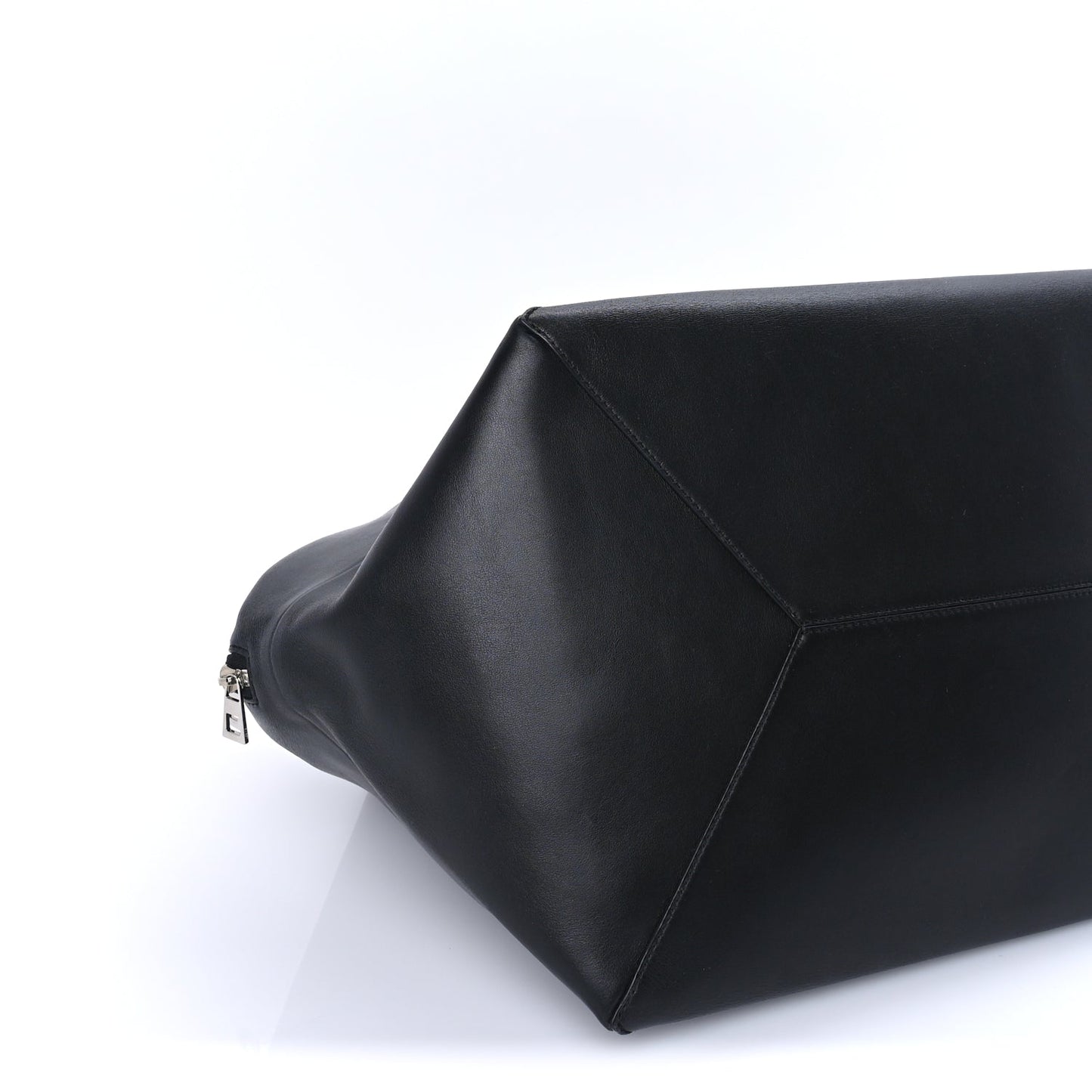 Loewe Shiny Calfskin Puzzle Fold Duffle Black Black