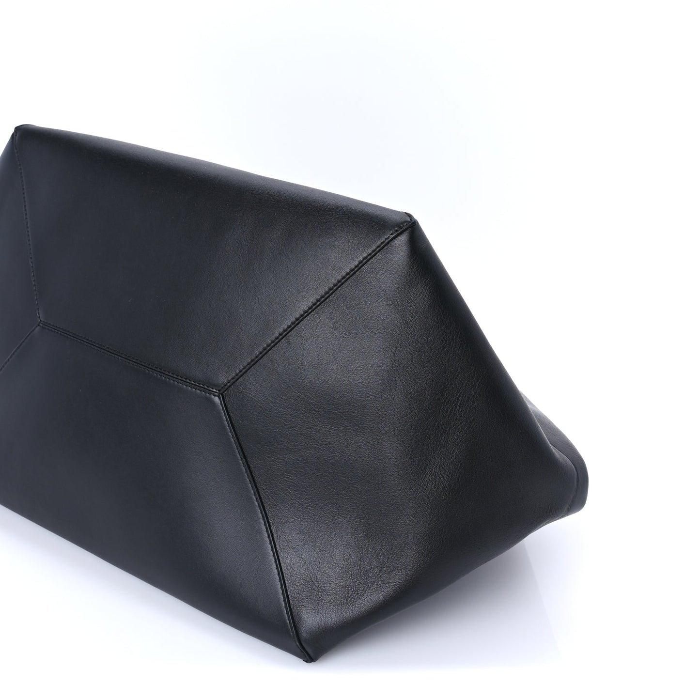 Loewe Shiny Calfskin Puzzle Fold Duffle Black Black