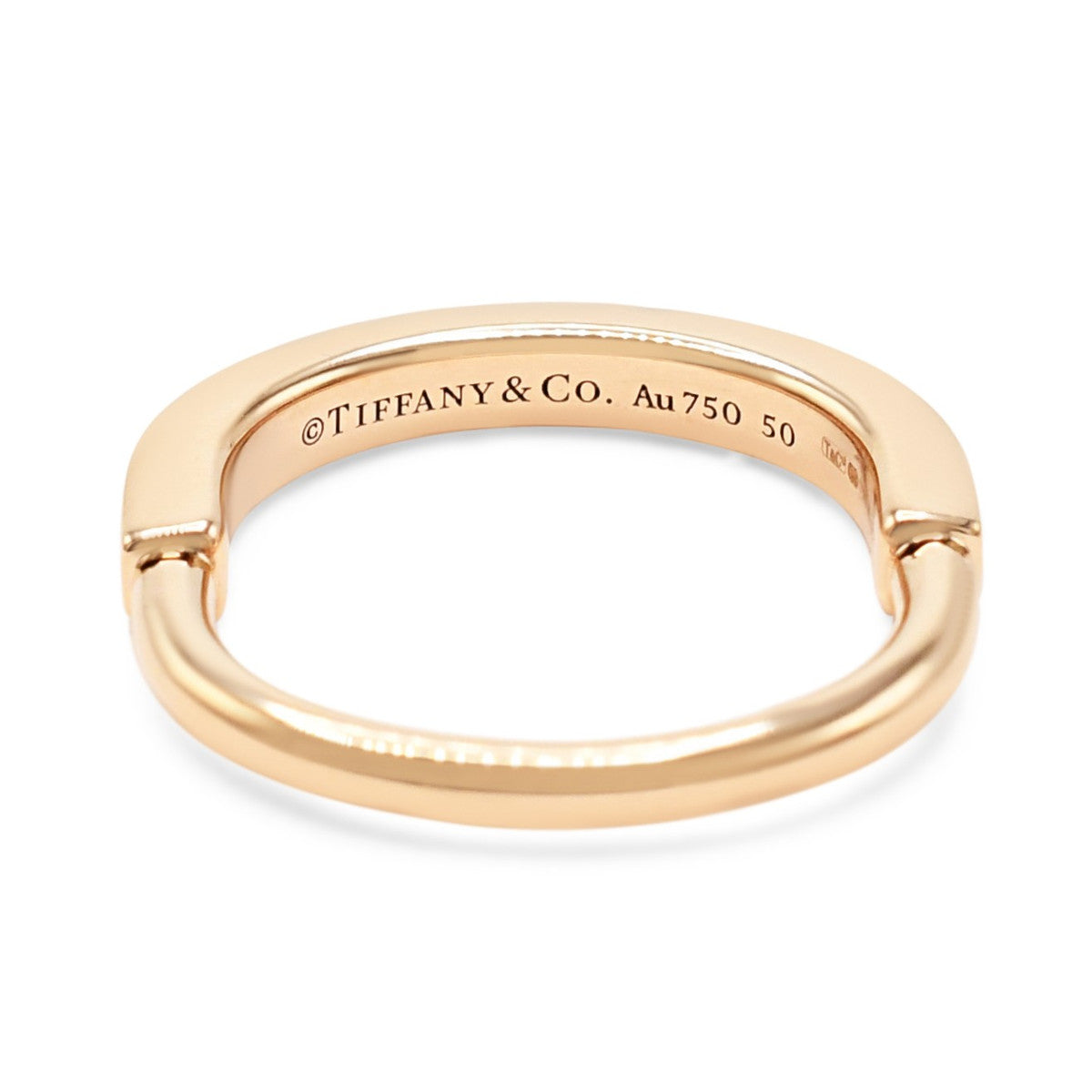 Tiffany Lock Ring Size 50 - 18ct Rose Gold