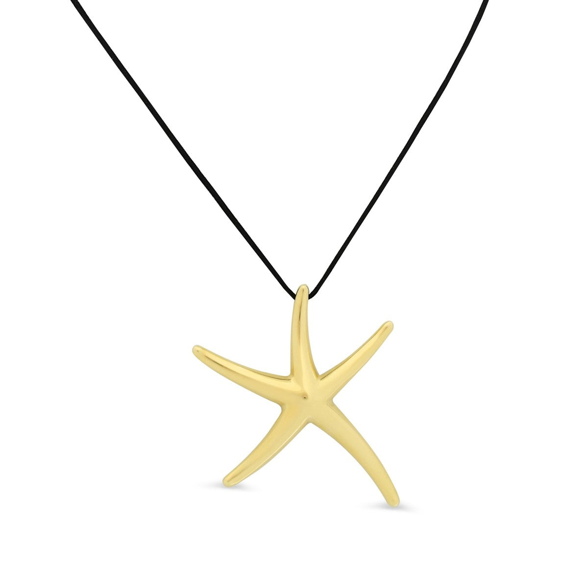Tiffany Elsa Peretti Starfish Pendant On Silk
