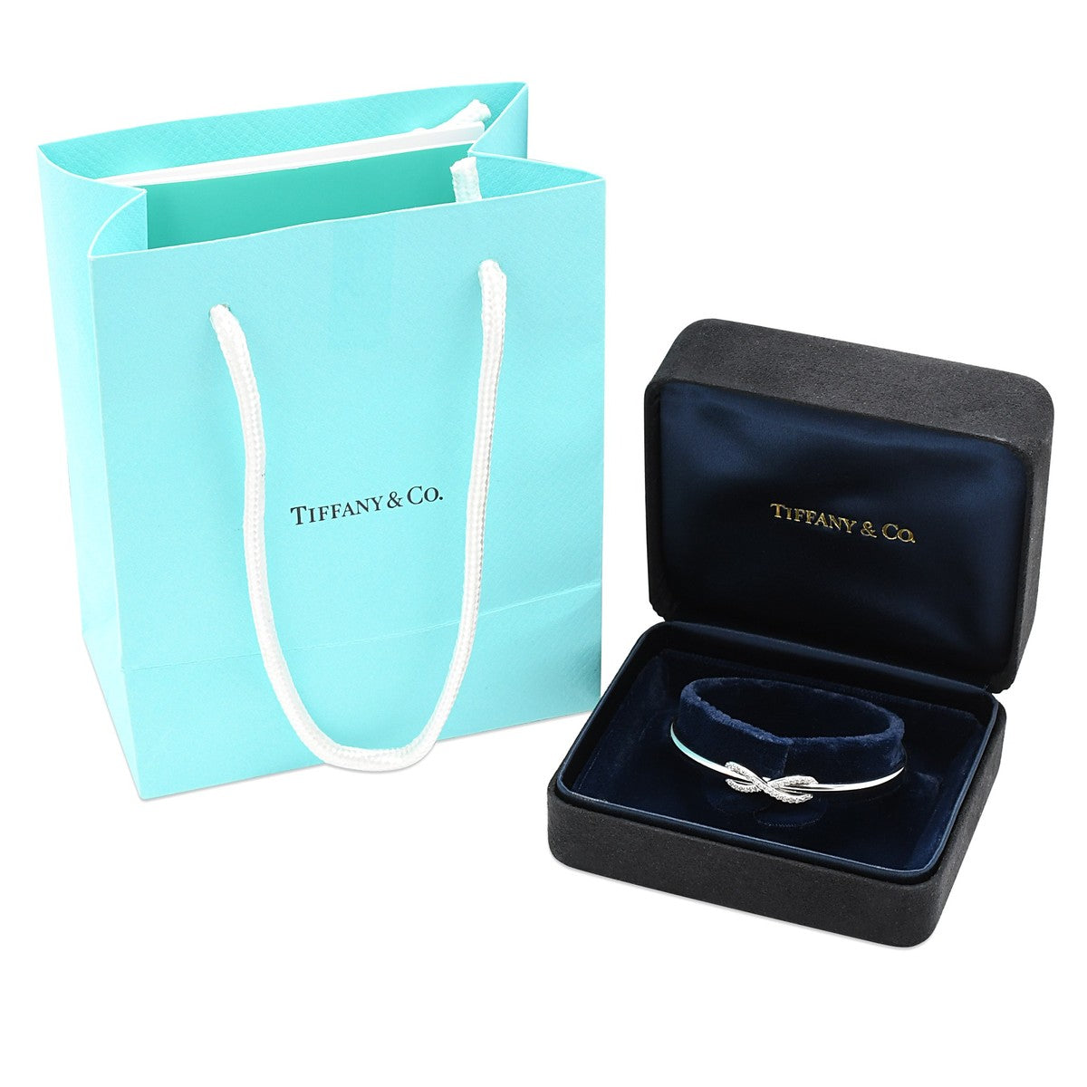 Tiffany Diamond Inifinity Cuff Bangle