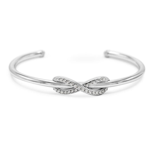 Tiffany Diamond Inifinity Cuff Bangle
