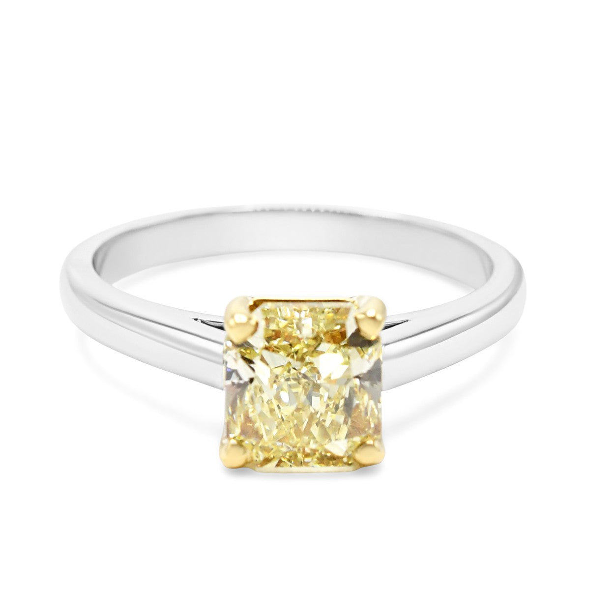 De Beers, GIA Certificated Fancy Yellow Solitaire Diamond Ring