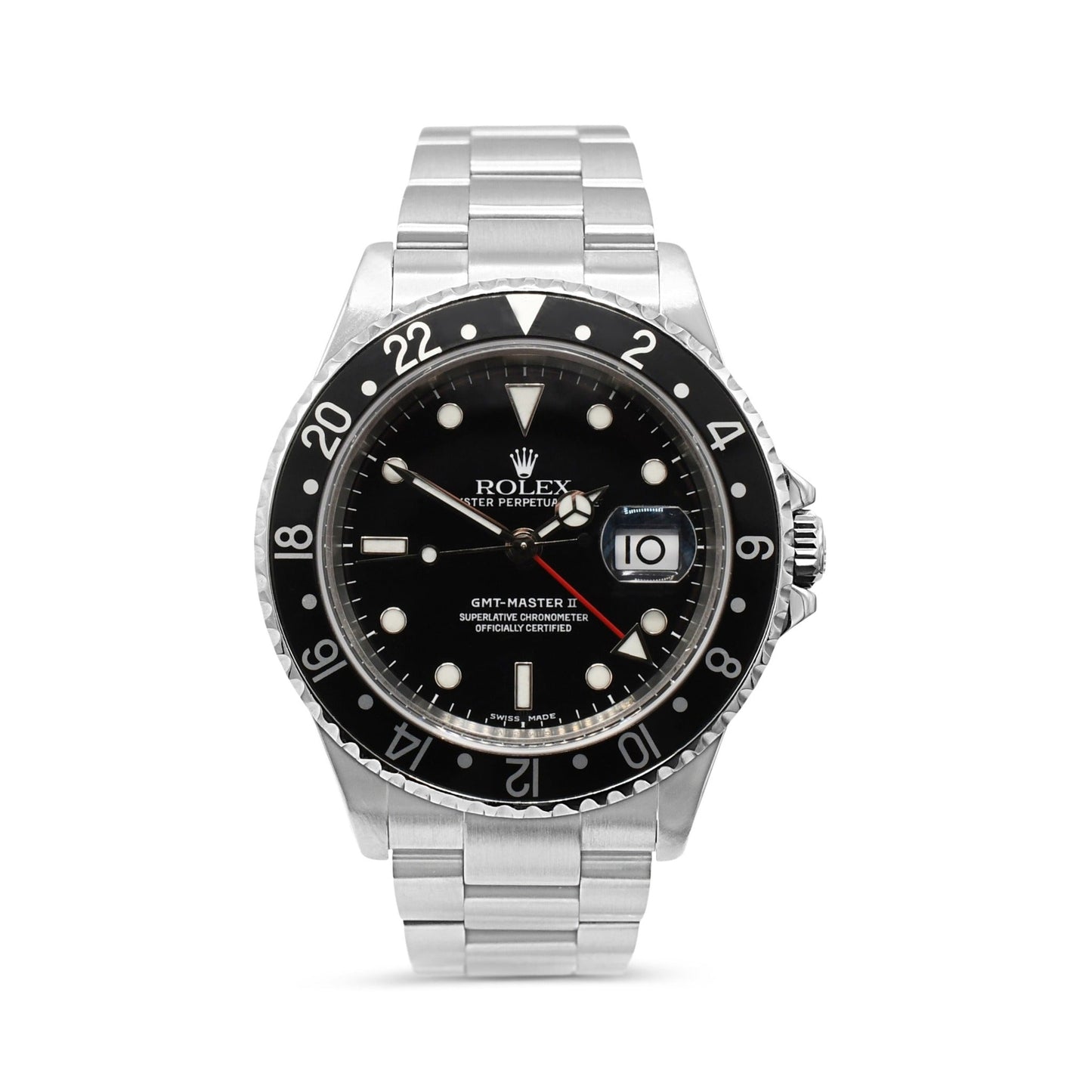 Rolex GMT Master II 40mm Steel Watch - Ref: 16710