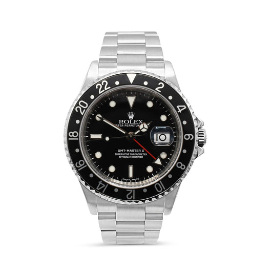 Rolex GMT Master II 40mm Steel Watch - Ref: 16710