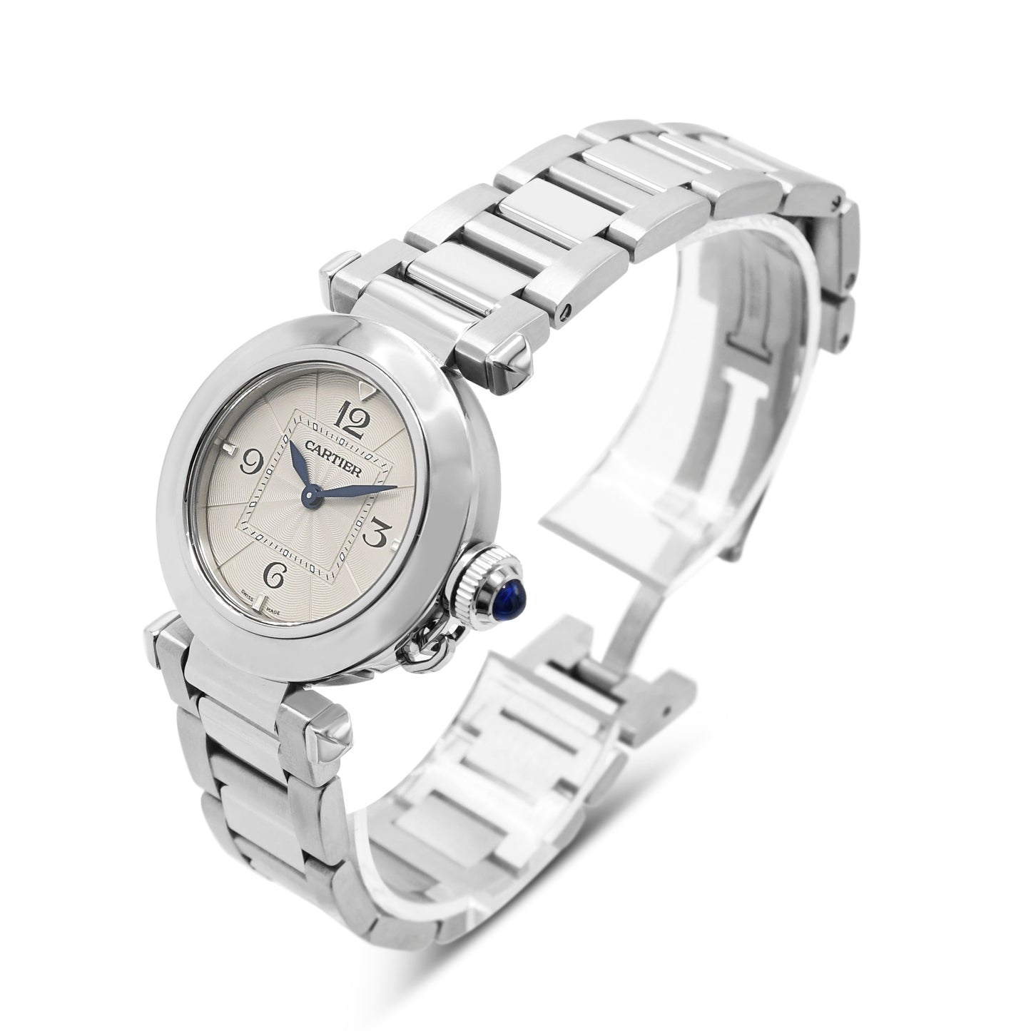 Cartier Pasha De Cartier 30mm, Quartz Steel Watch Ref WSPA0021