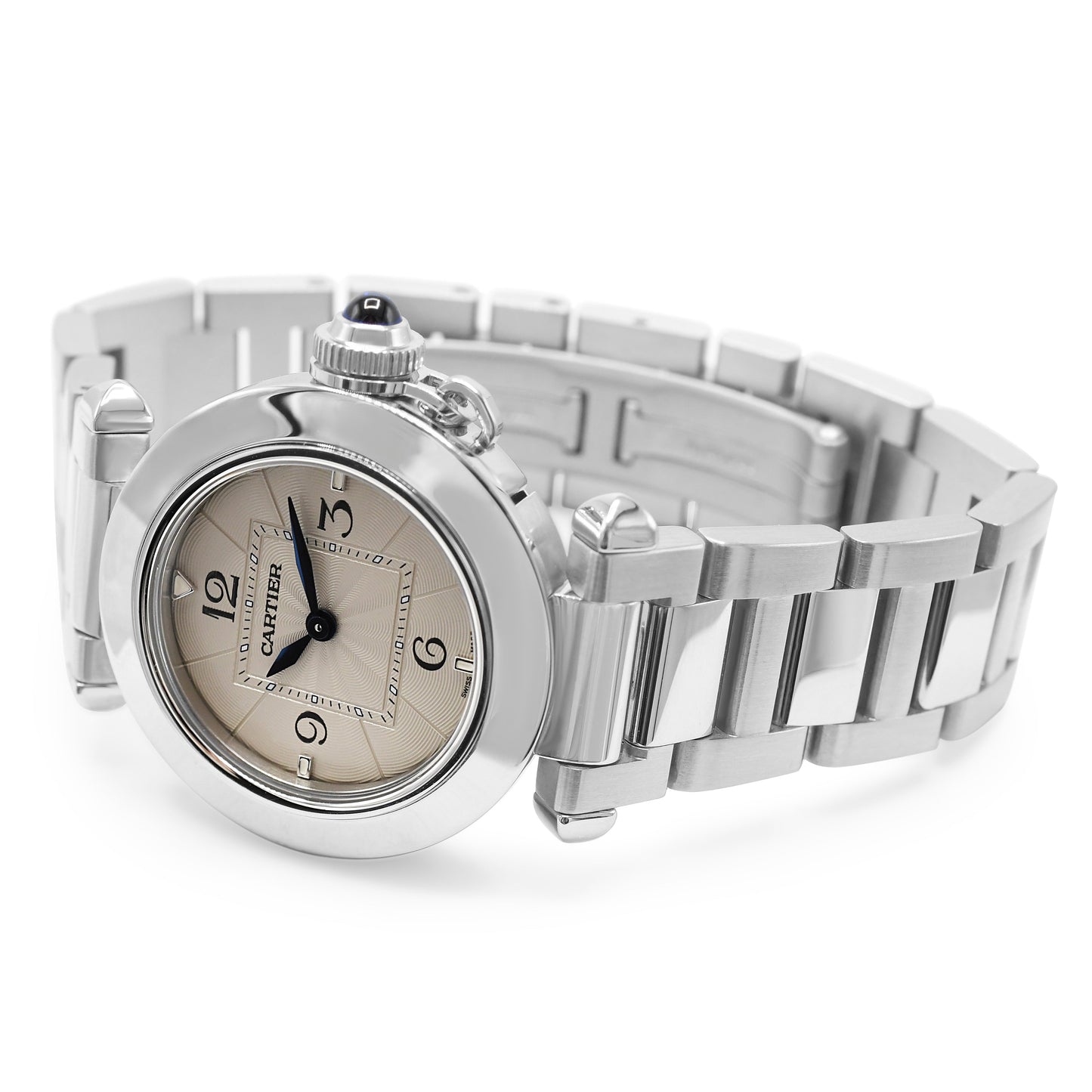 Cartier Pasha De Cartier 30mm, Quartz Steel Watch Ref WSPA0021
