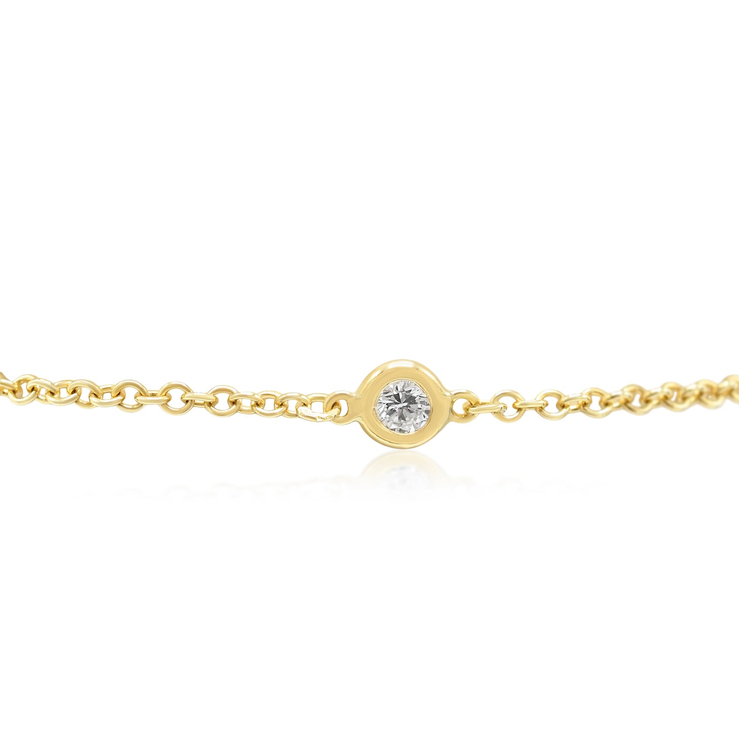 Brilliant Cut Diamond Bracelet - 17cm