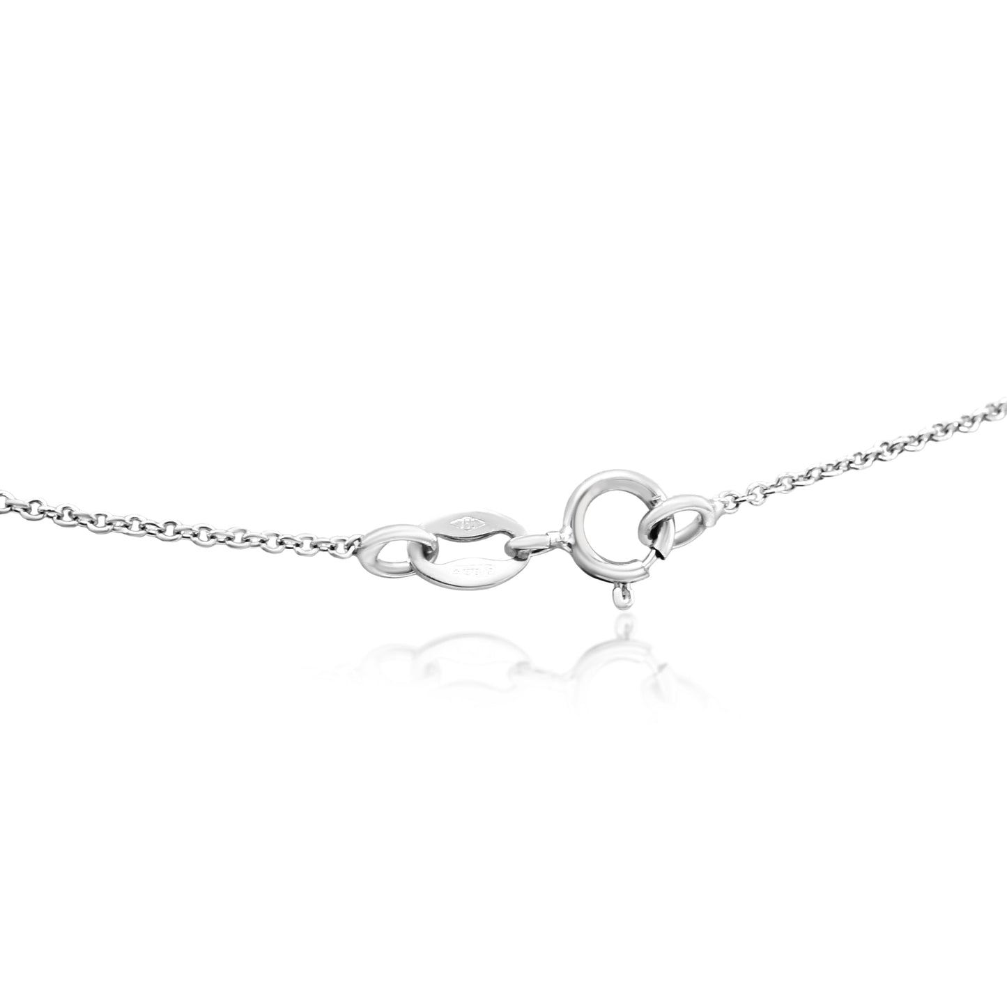 Diamond Cluster Pendant On 16" Necklace - 18ct Gold