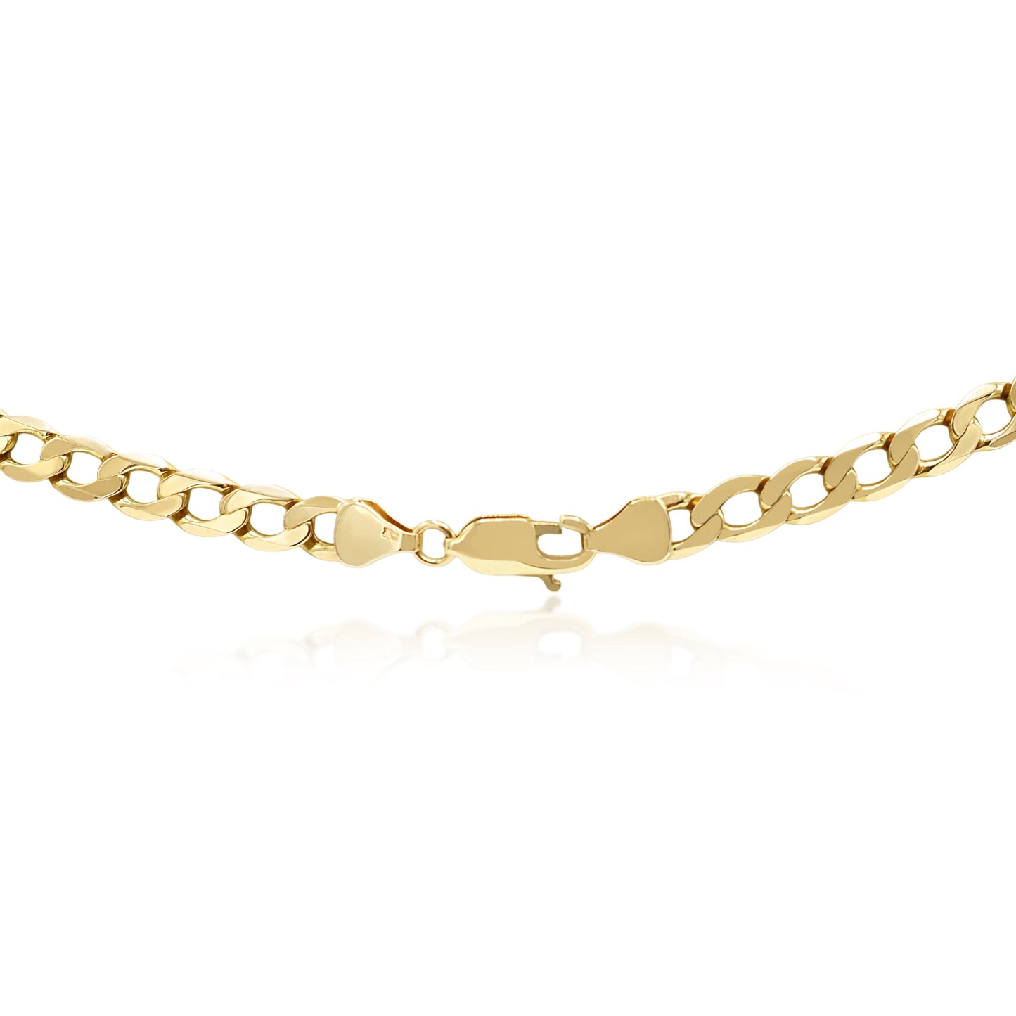 21.5" Curb Link Necklace - 9ct Yellow Gold